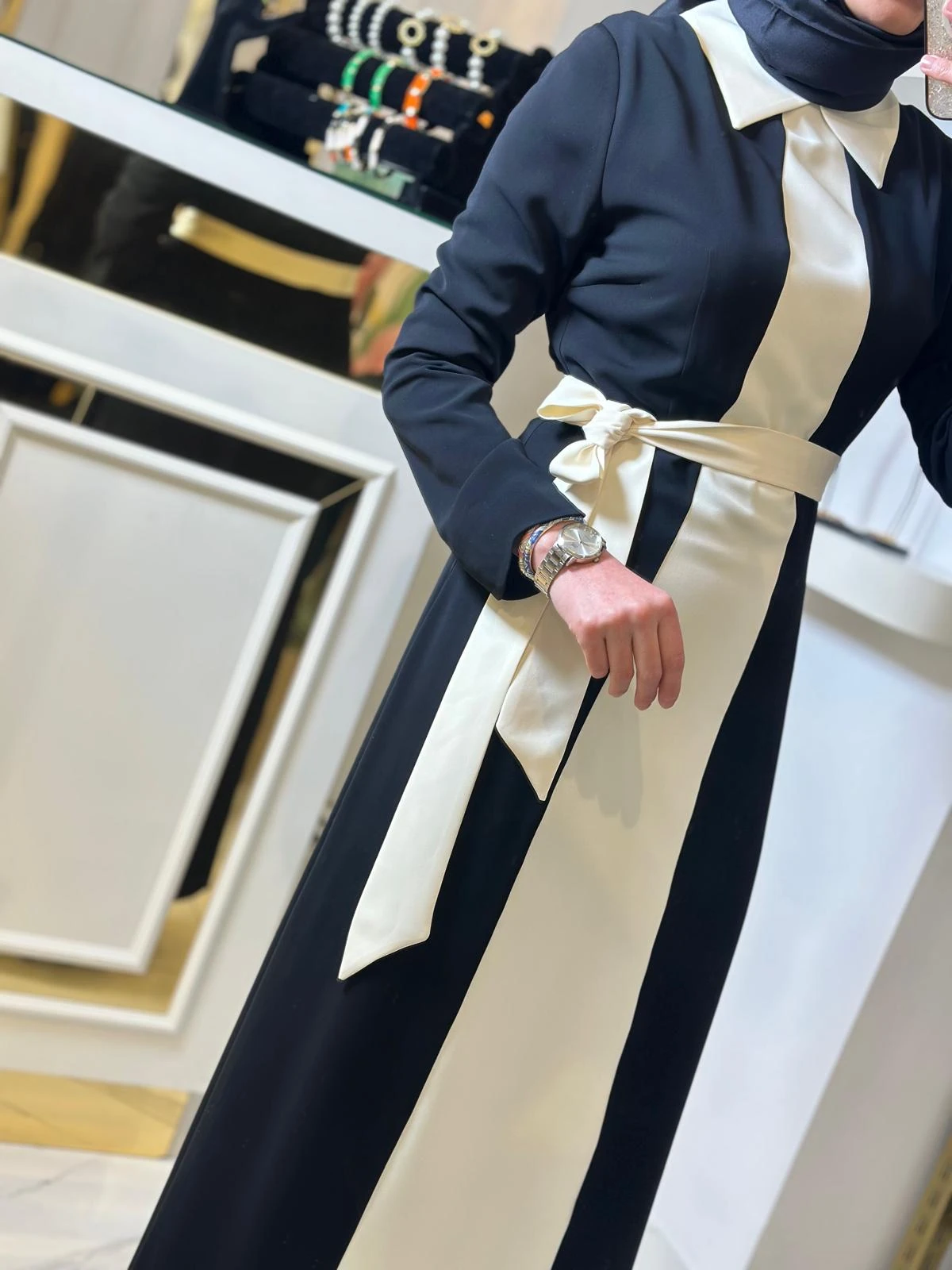 Fiyonklu Elbise-Tac 2047