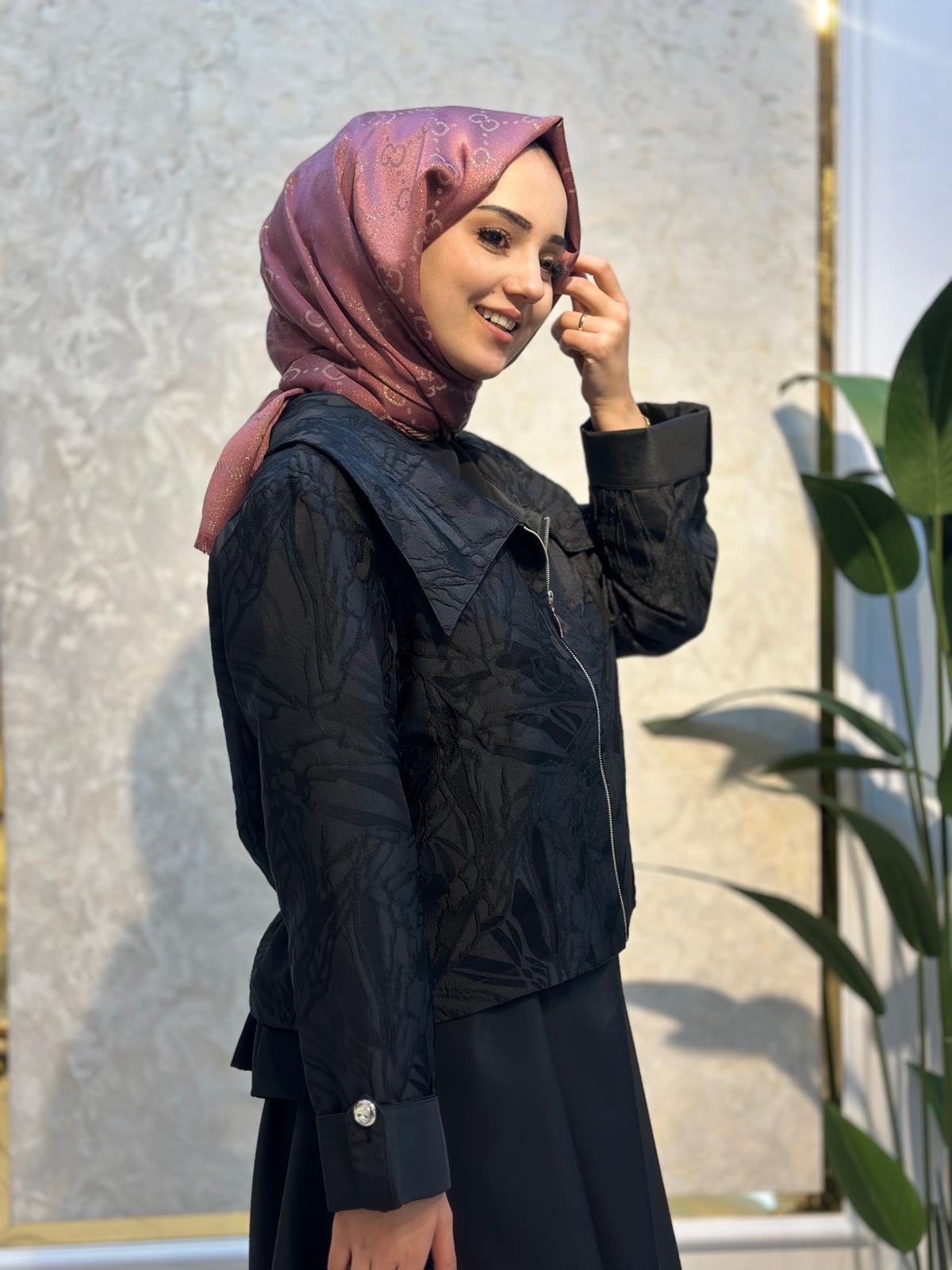 Fermuarlı Jakar Takım-Tac 7958