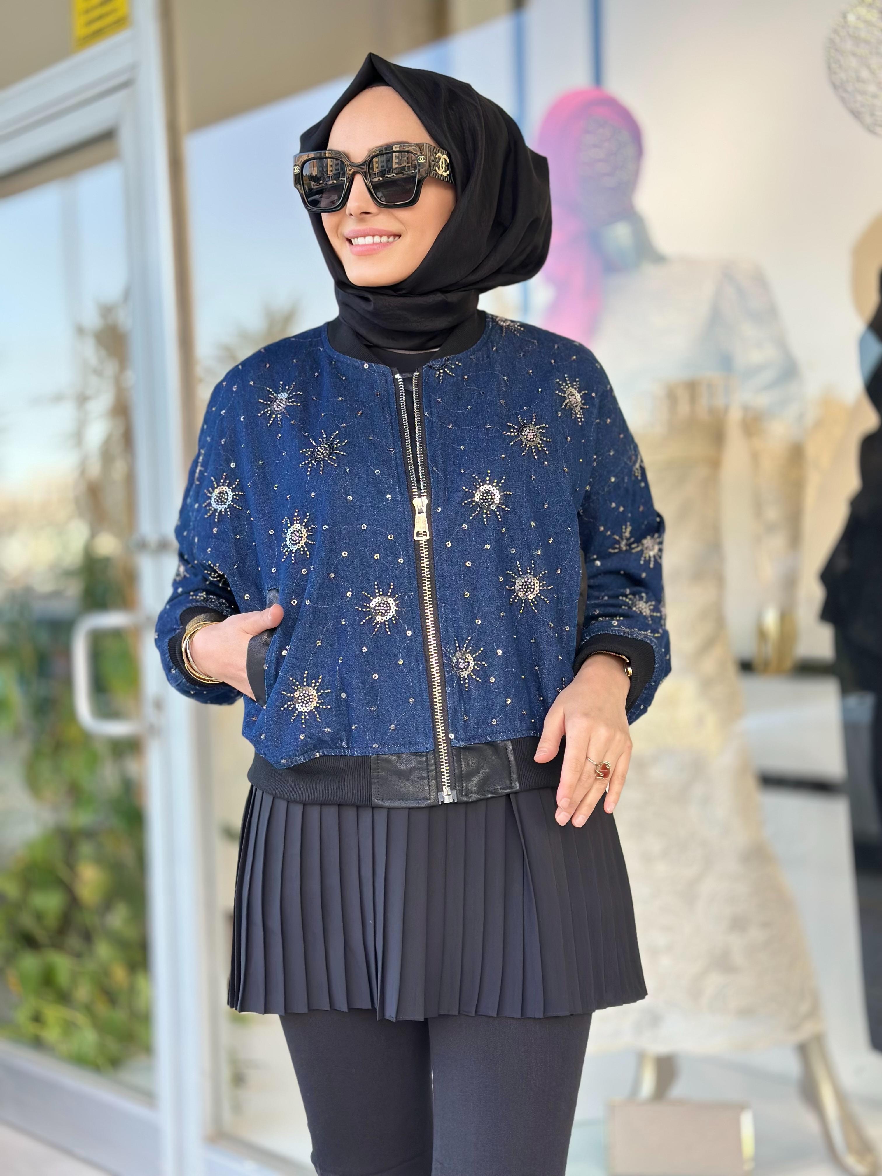 İthal Kısa Kot Ceket-Tac 87968