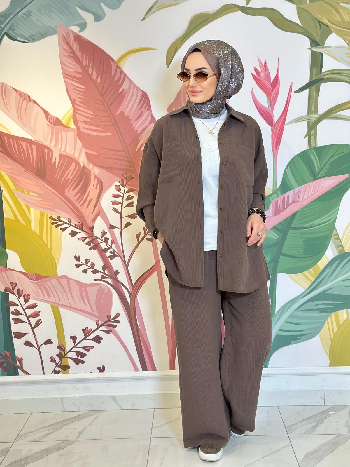 Nuss Pant. Takım-Tac 1022 - KAHVERENGİ