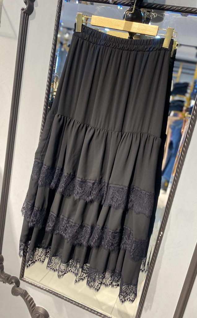 Tac4060 Msm Dantel Detaylı Etek