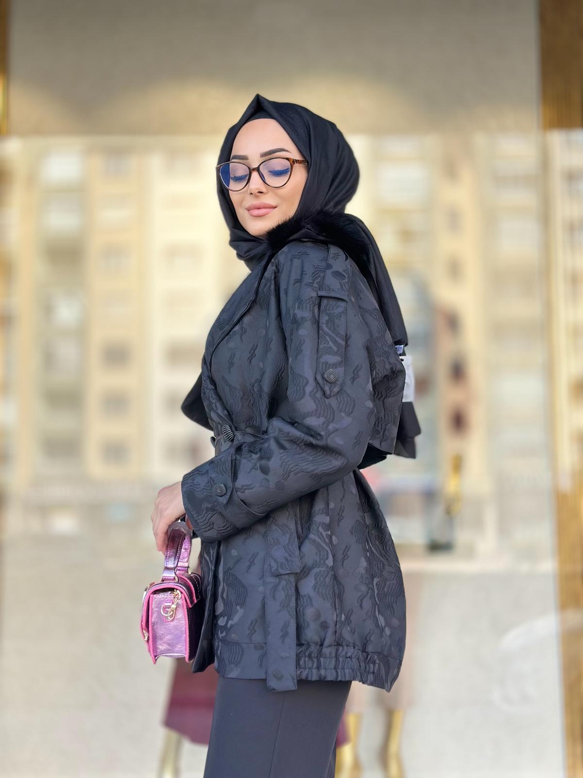 Yakası Kürklü Jakar Kap-Tac 7964