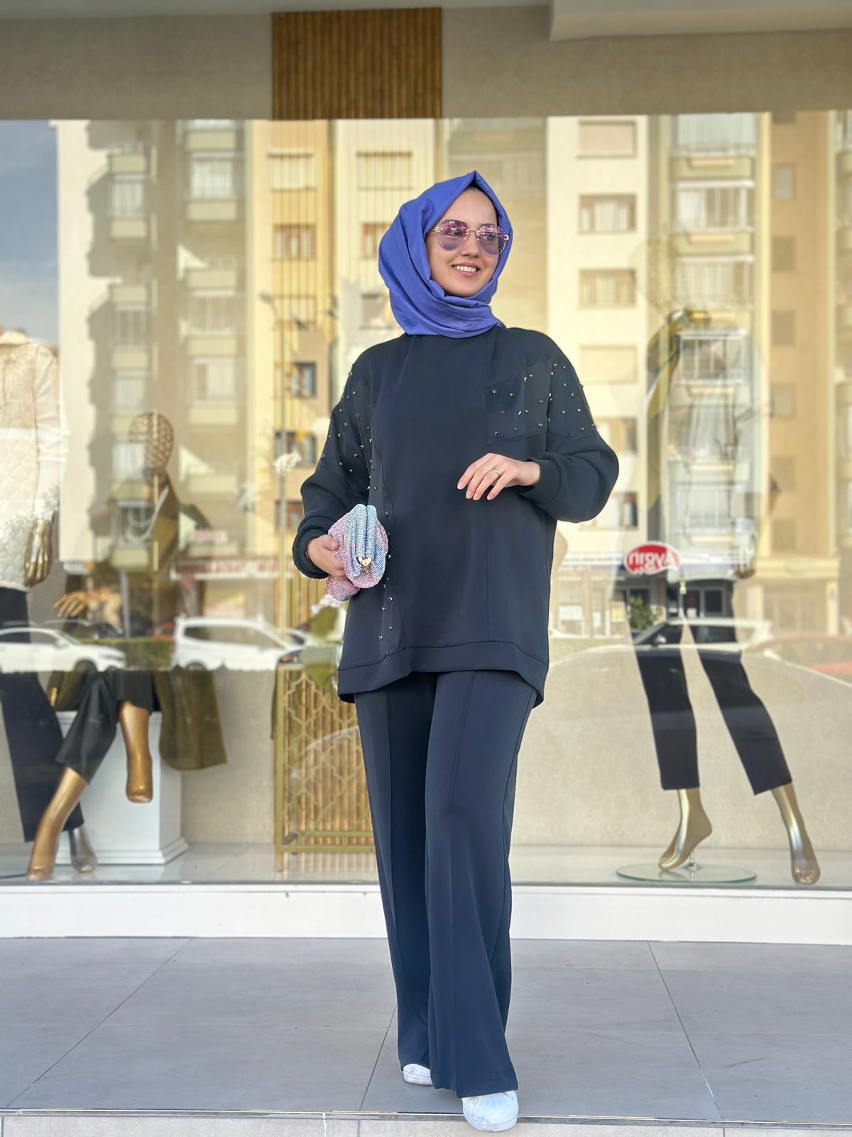 Nuss Pant.Takım-Tac 01037 - SİYAH