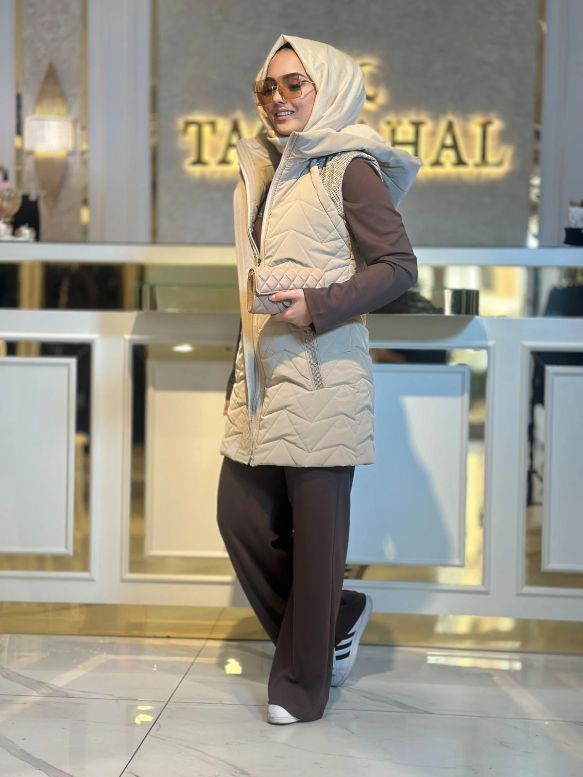 Taş Det.Üçlü Yelek Takım-Tac 26203 - Bej