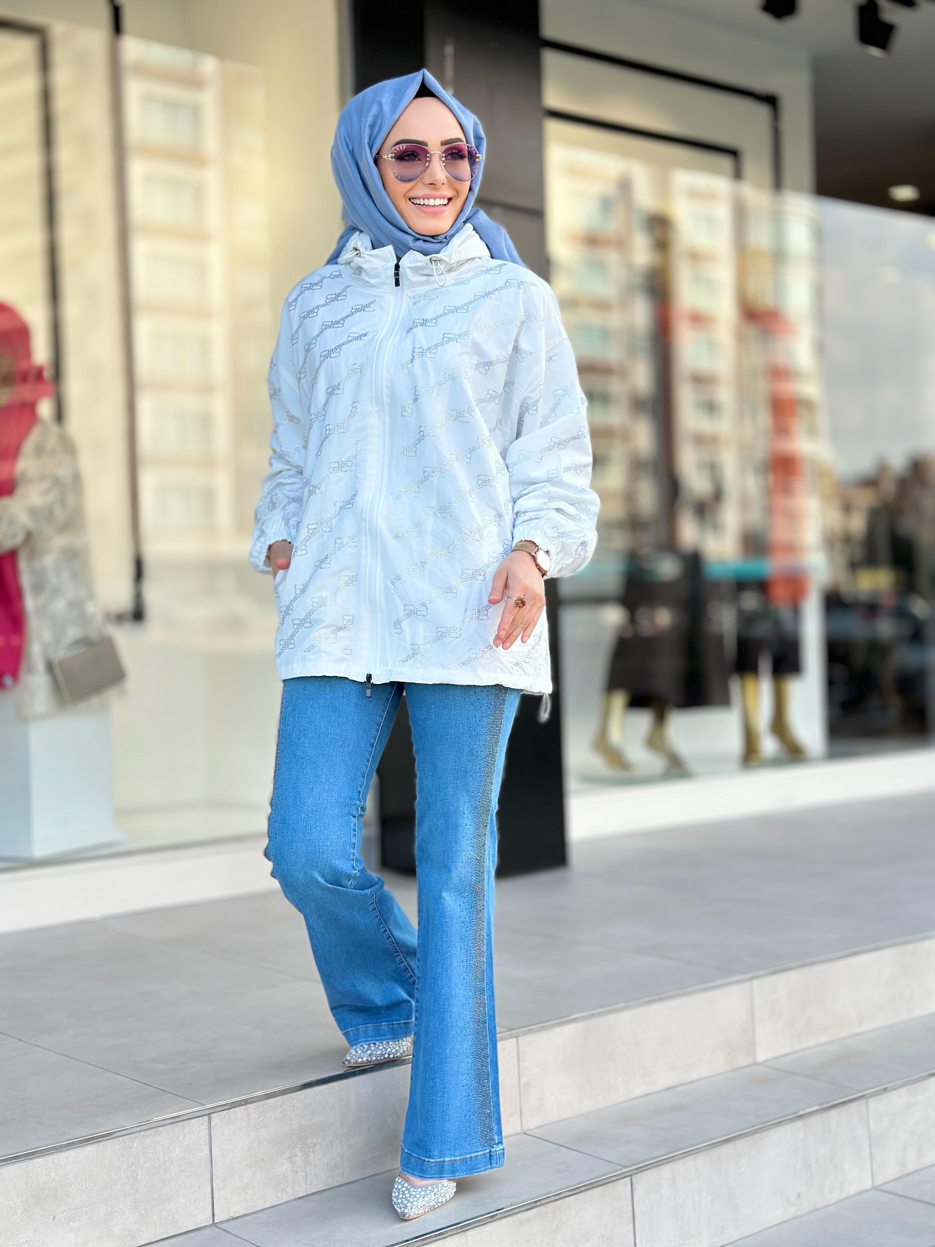 İthal Taşlı Trenç-Tac 87964