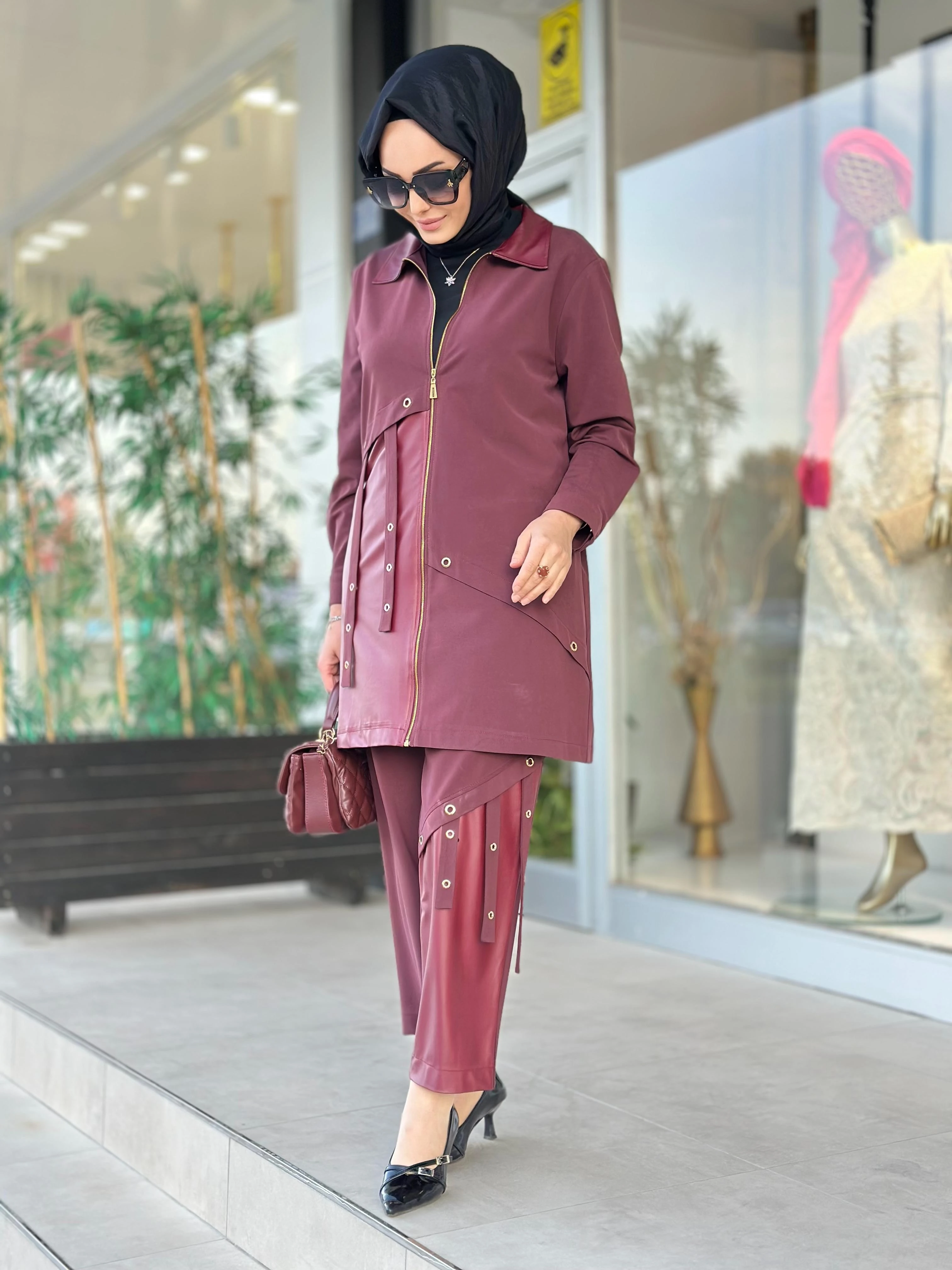 Deri Det. Pant. Takım-Tac 8839