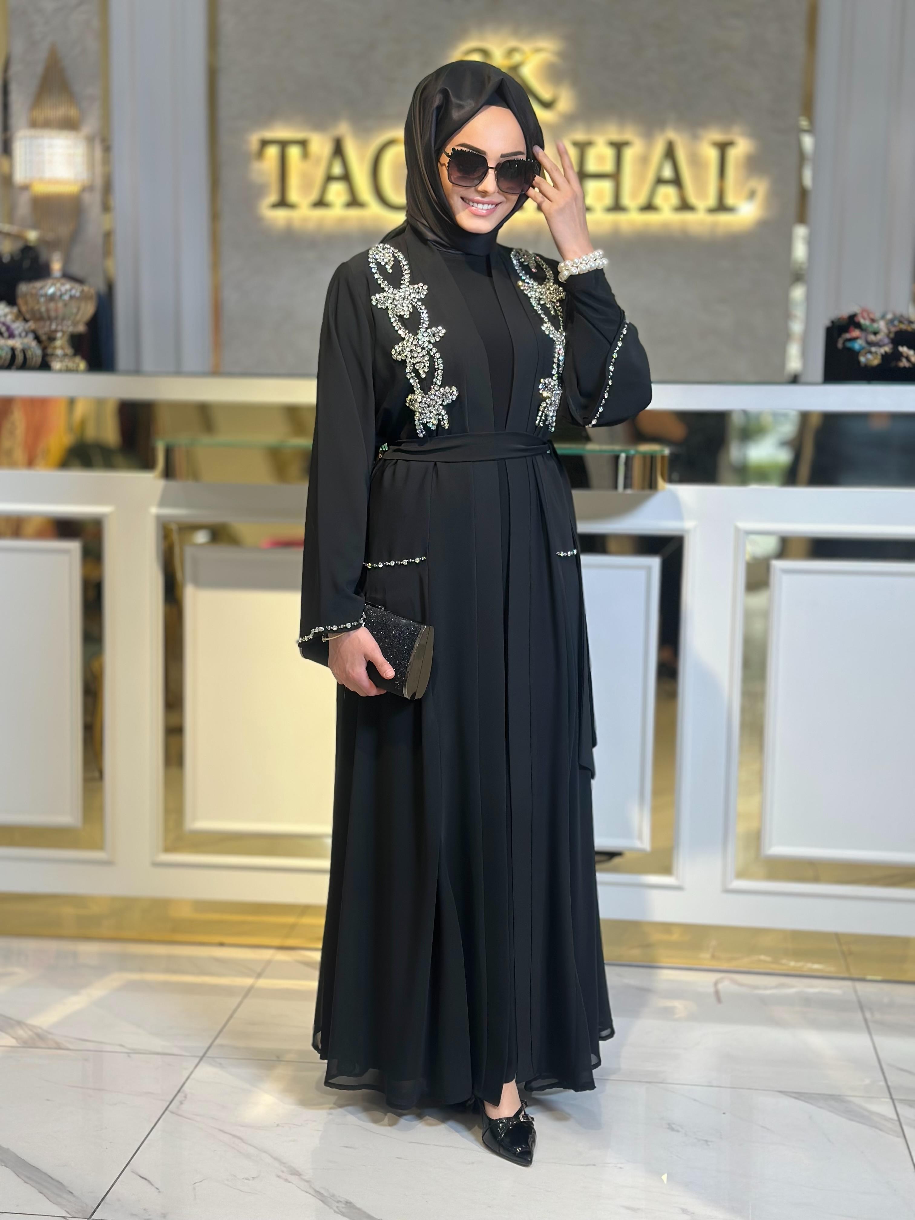 Omuz Boncuk İşleme Det. Abaya-Tac 6232