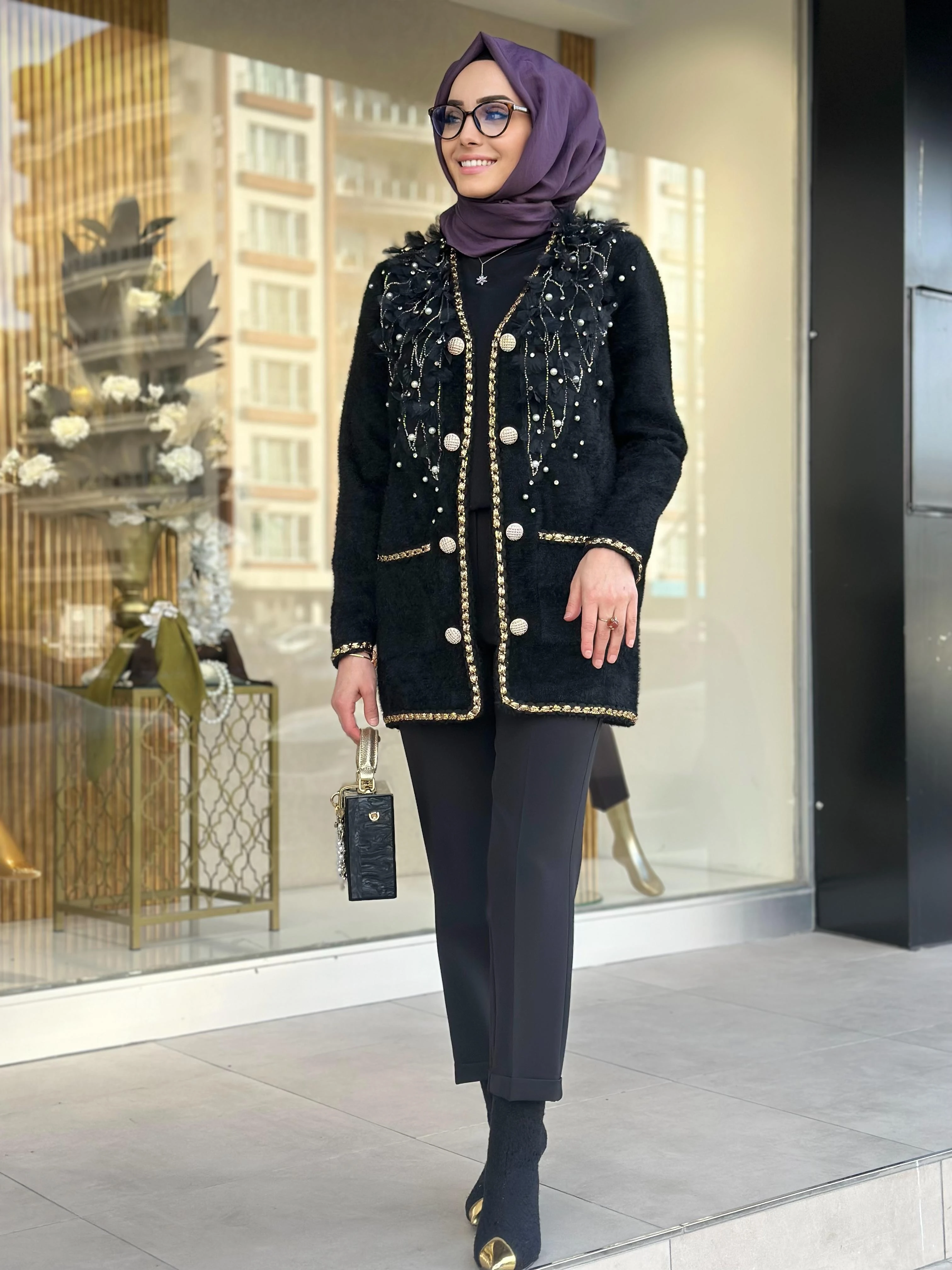 Maya Kaşmir Ceket-Tac 6003