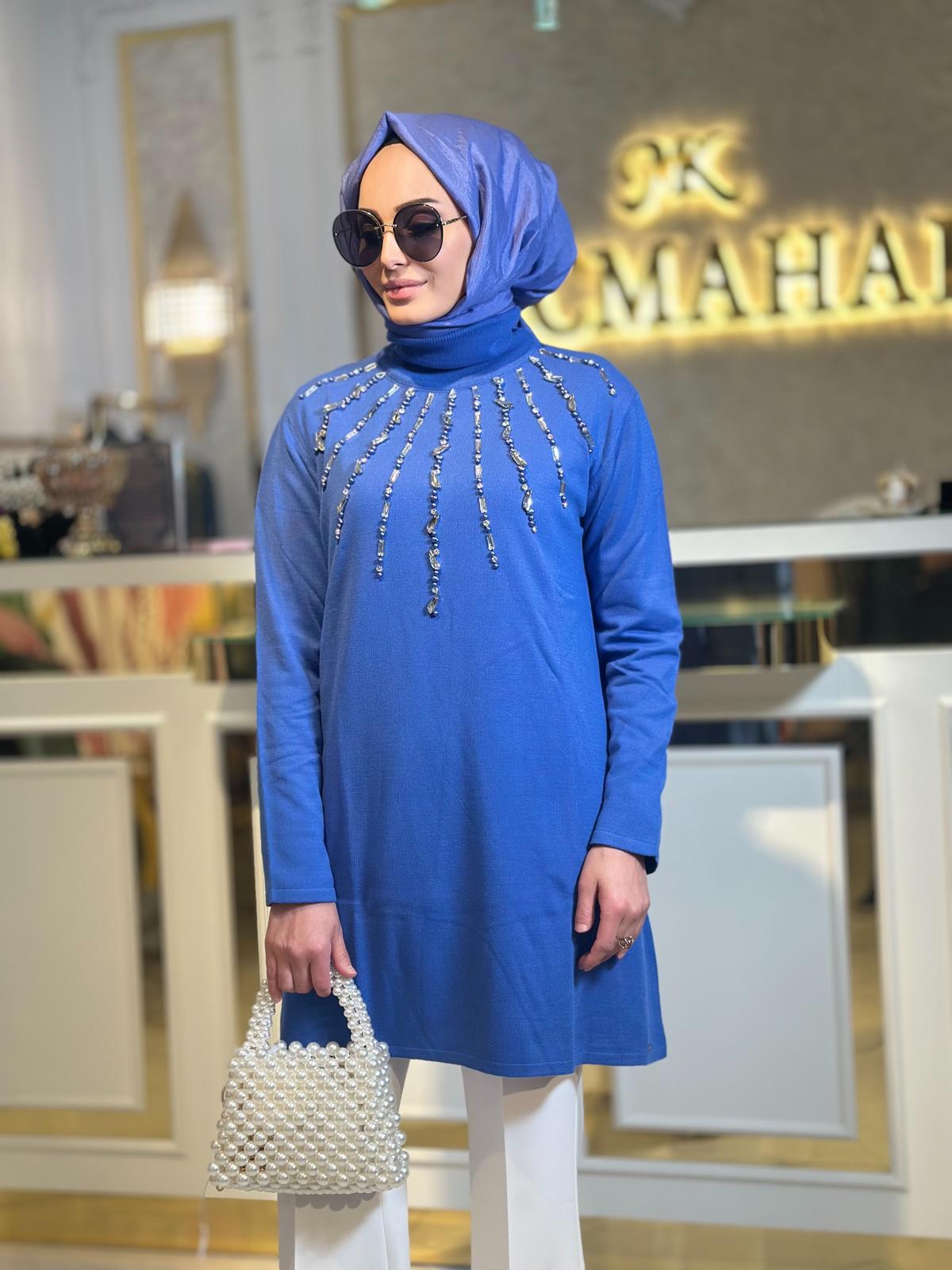 Önü Taş Det.Triko Kazak-Tac 17016