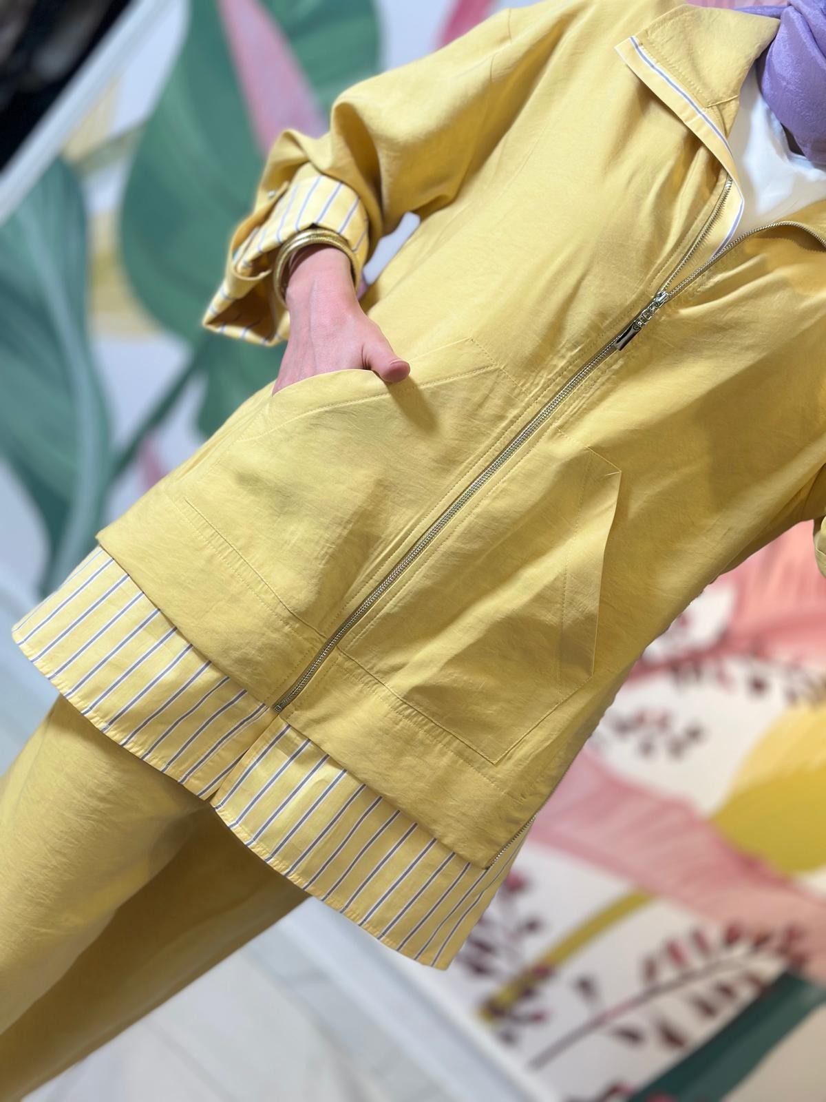 Çizgili Poplin Pant.Takım-Tac 2097