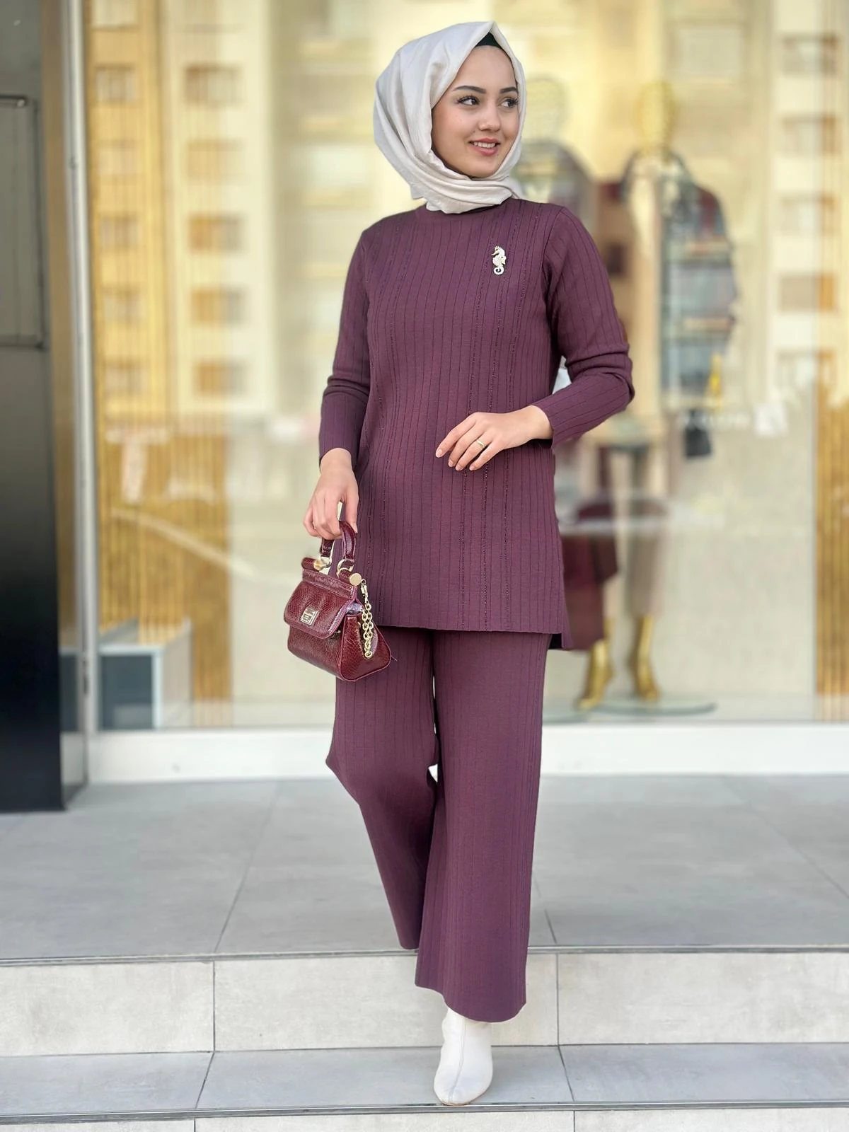 Nuss Pant.Takım-Tac 1355 - BORDO