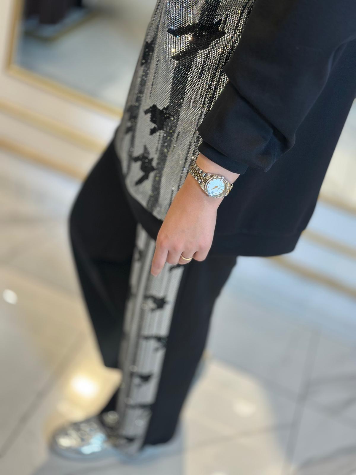 Taşlı Pant Takım-Tac 8158