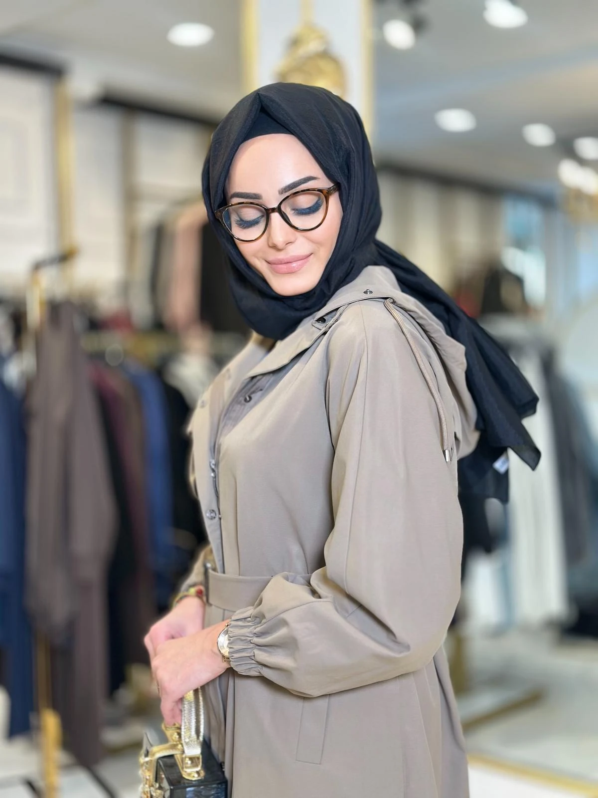 Cep Det. Kapşonlu Trenç-Tac 7968