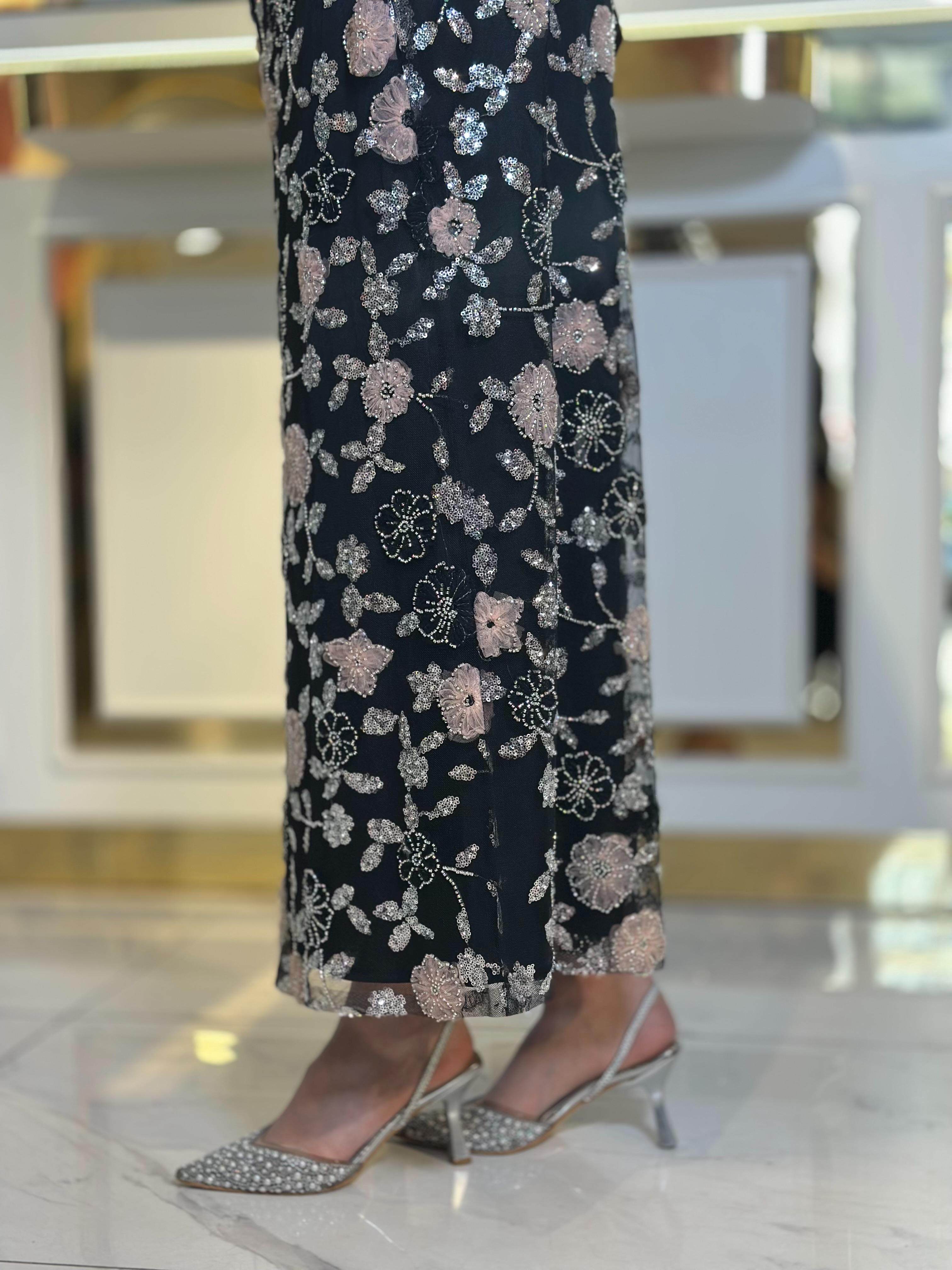 Taş Çiçekli Etek-Tac 56001