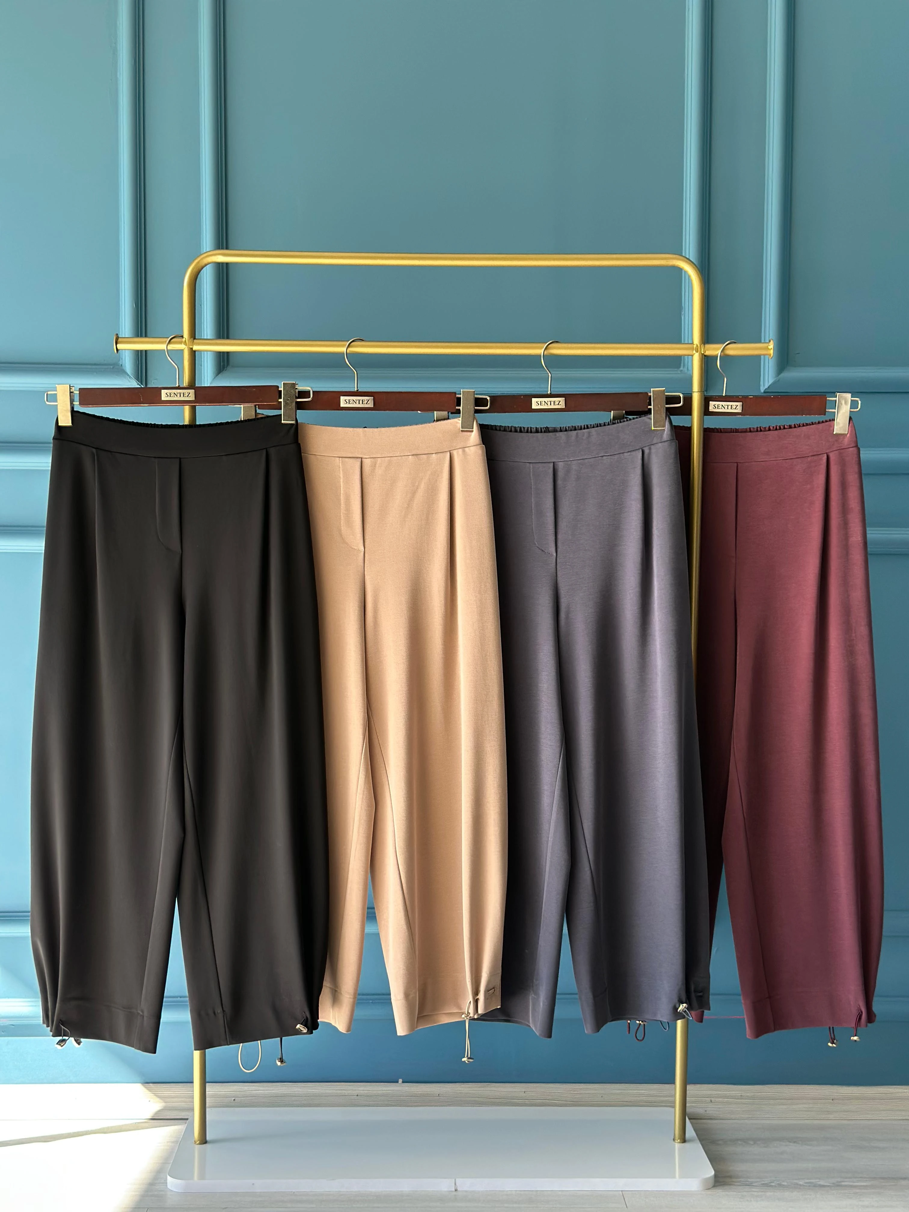 Kapsüllü Aura Şalvar Pant.-Tac 5615