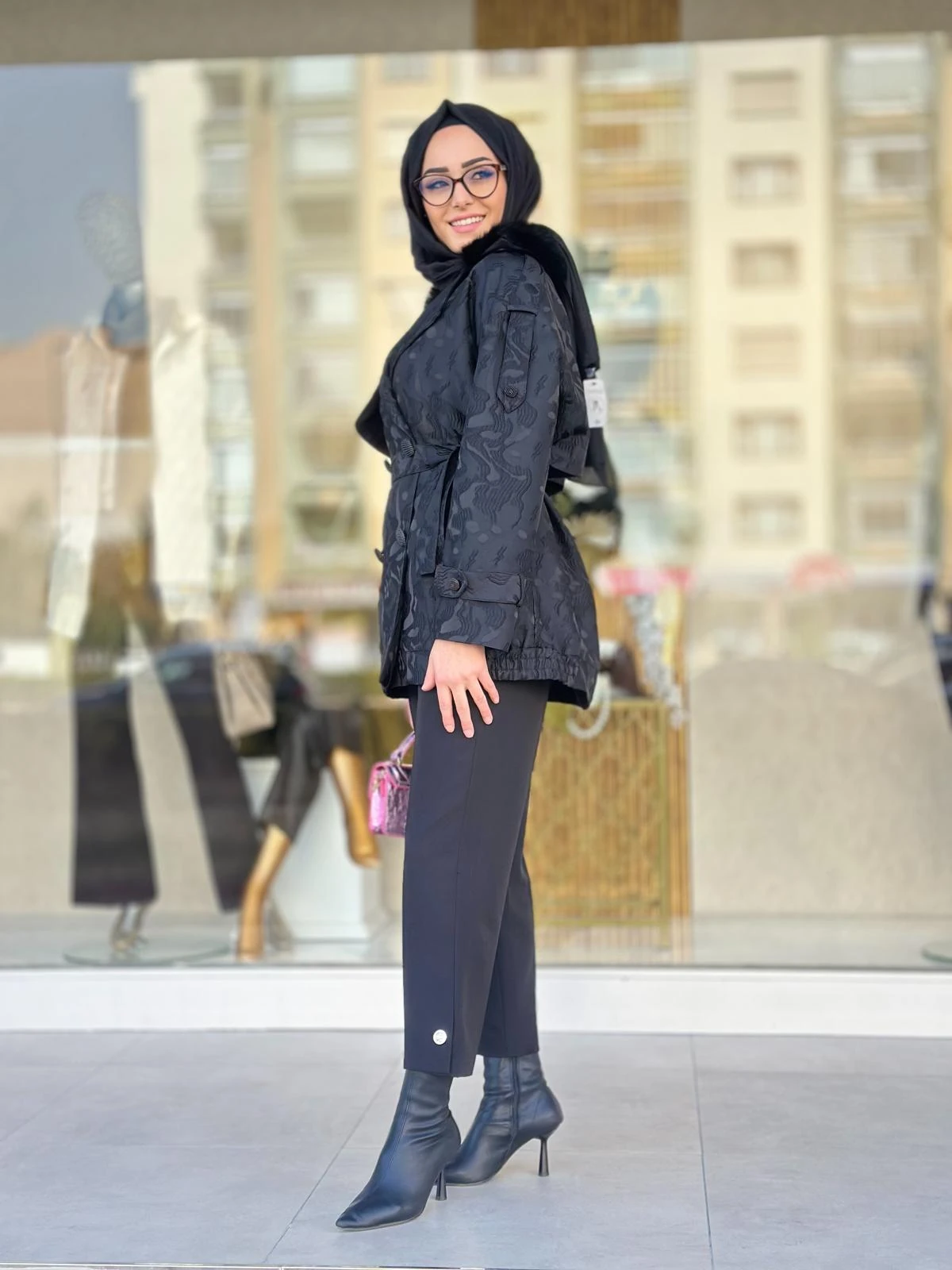 Yakası Kürklü Jakar Kap-Tac 7964