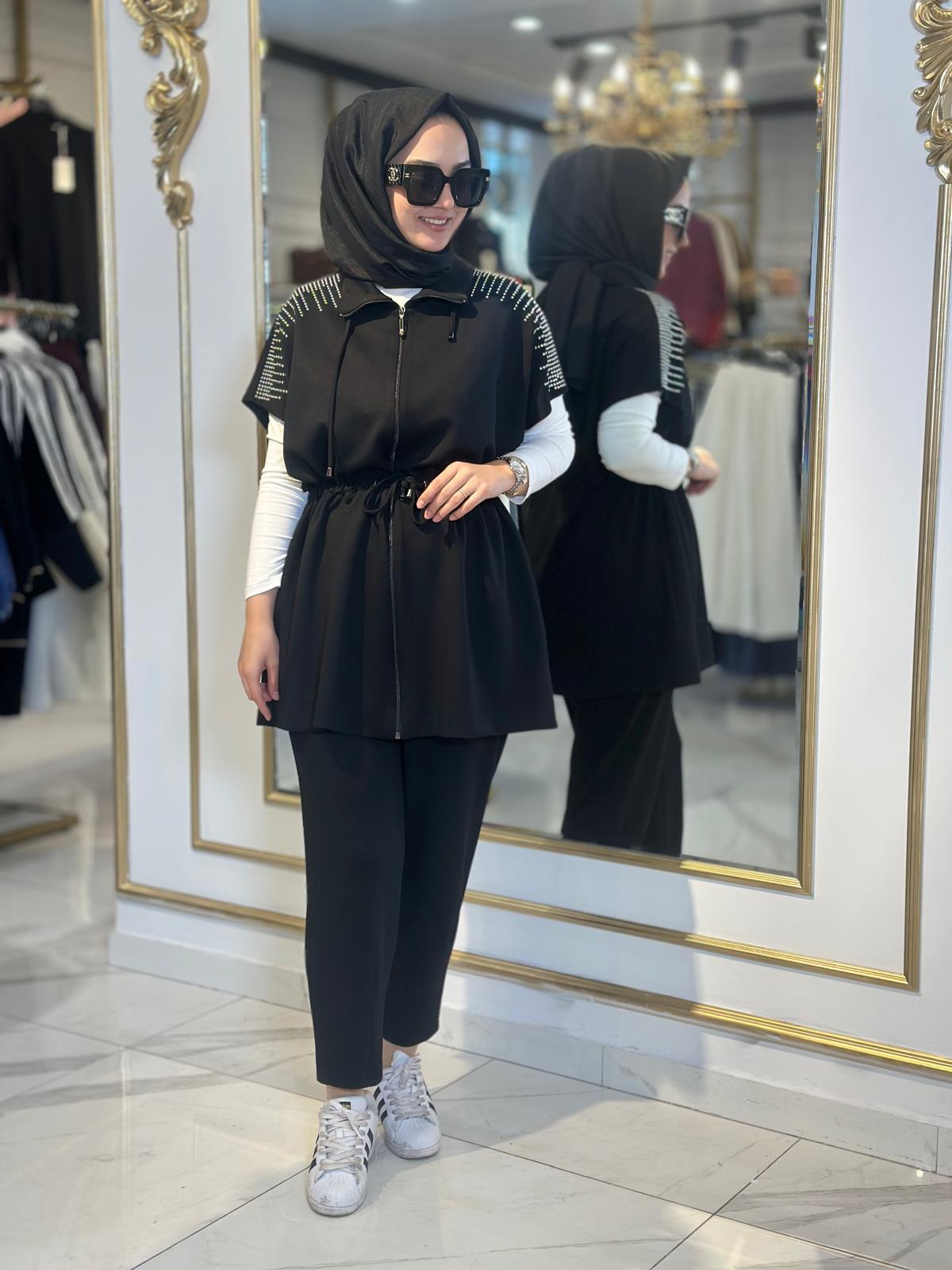 Zımba Det.Yelek Takım-Tac 1107 - SİYAH