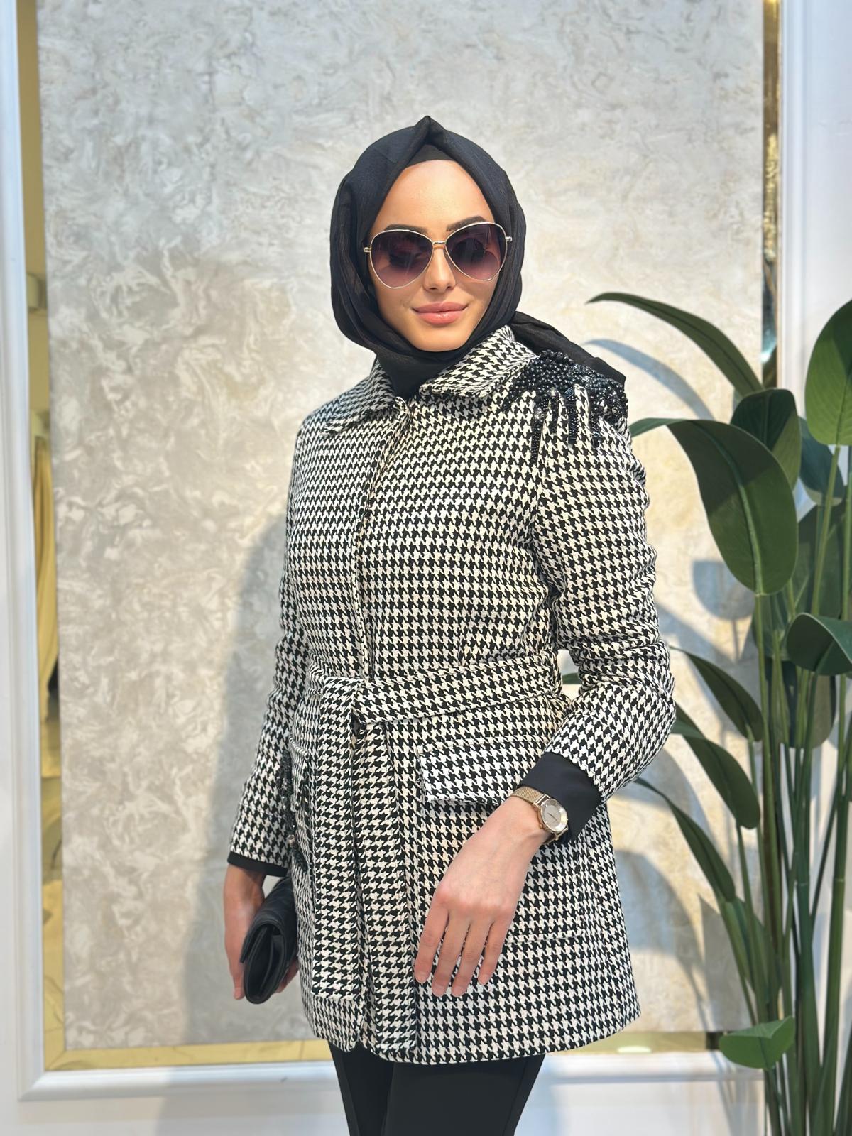 Kazayağı Desen Ceket-Tac 14266