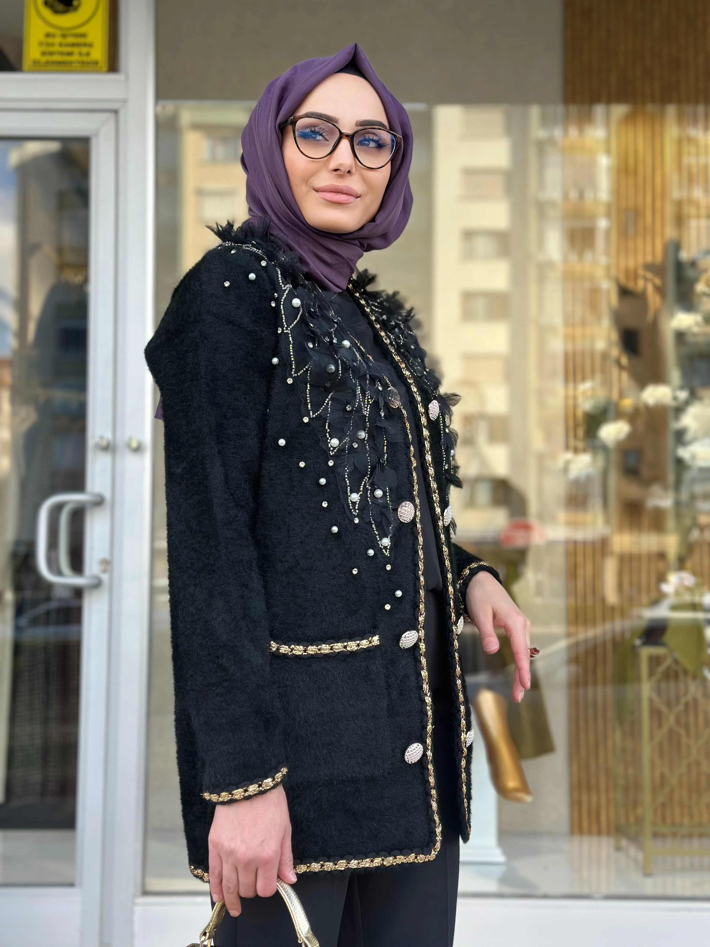 Maya Kaşmir Ceket-Tac 6003