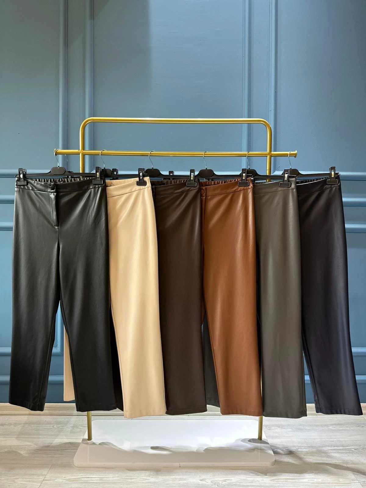 Tek Düğme Classic Deri Pant-Tac 5402