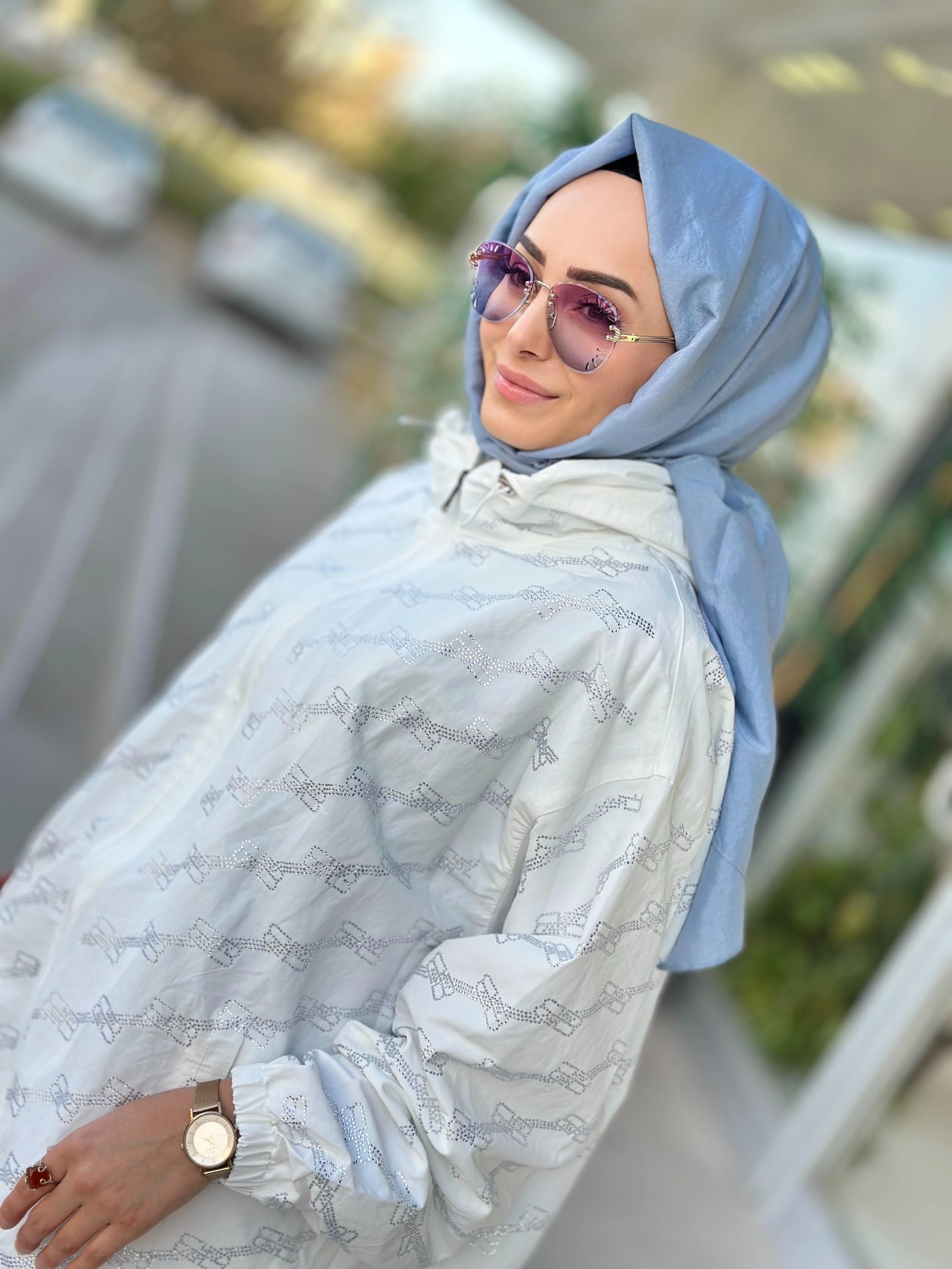 İthal Taşlı Trenç-Tac 87964