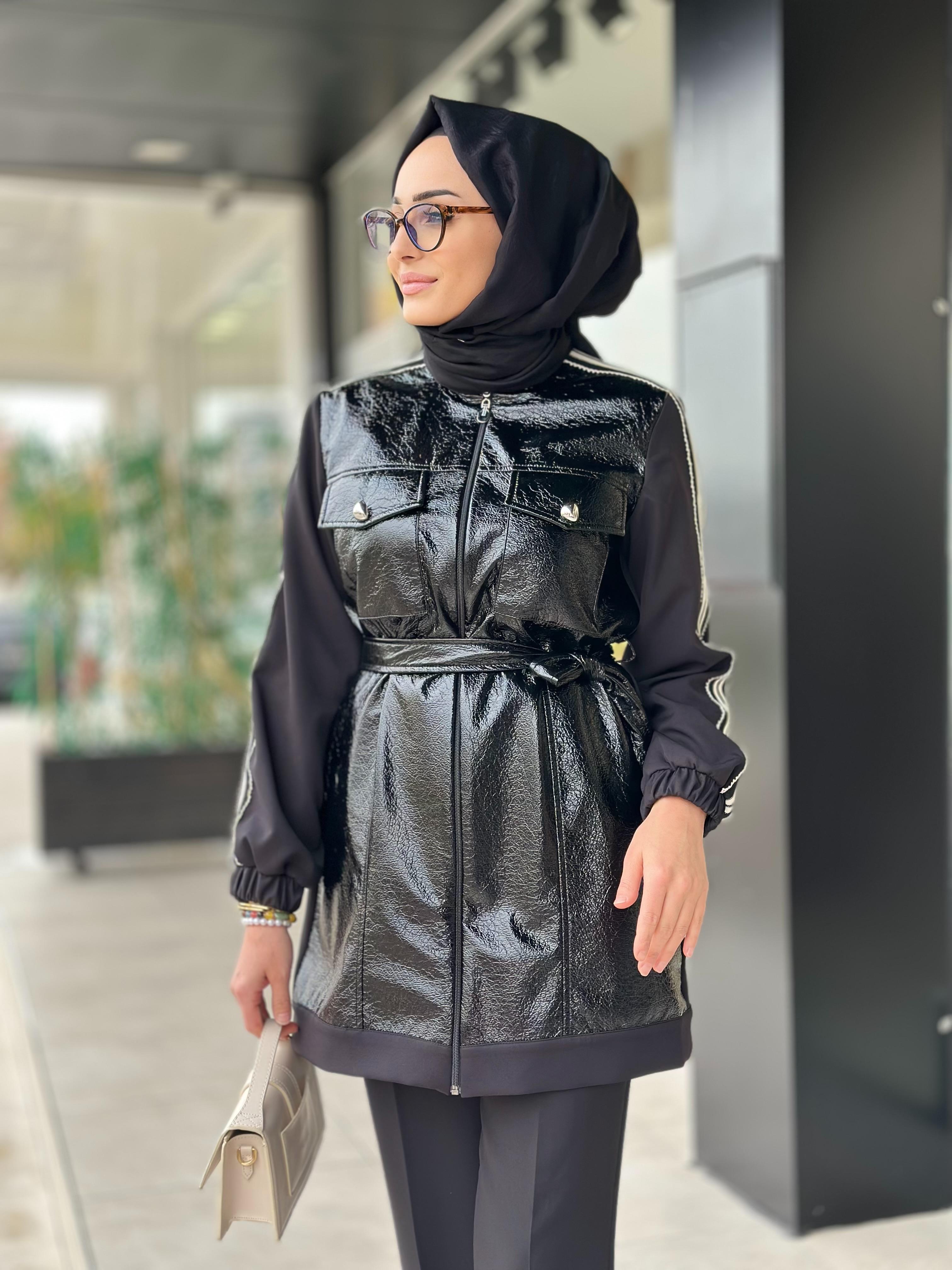 Deri Det. Çizgili Kap-Tac 4232