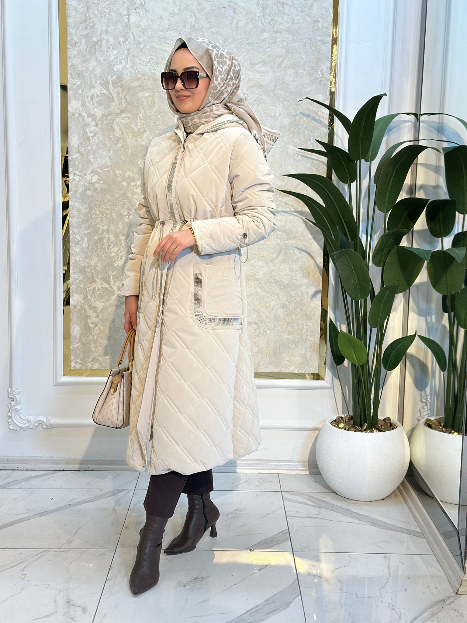 Taşlı Kaban-Tac 26102 - Bej