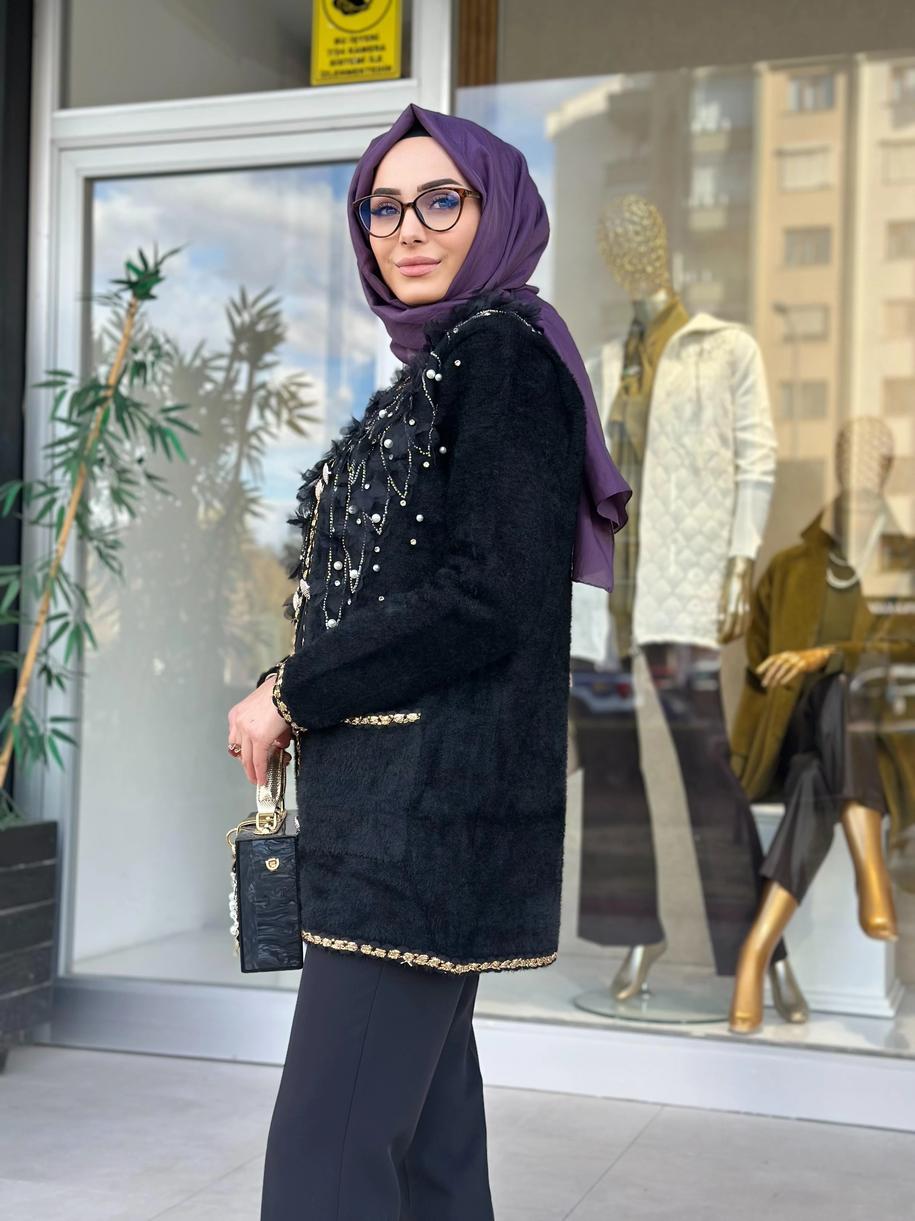 Maya Kaşmir Ceket-Tac 6003