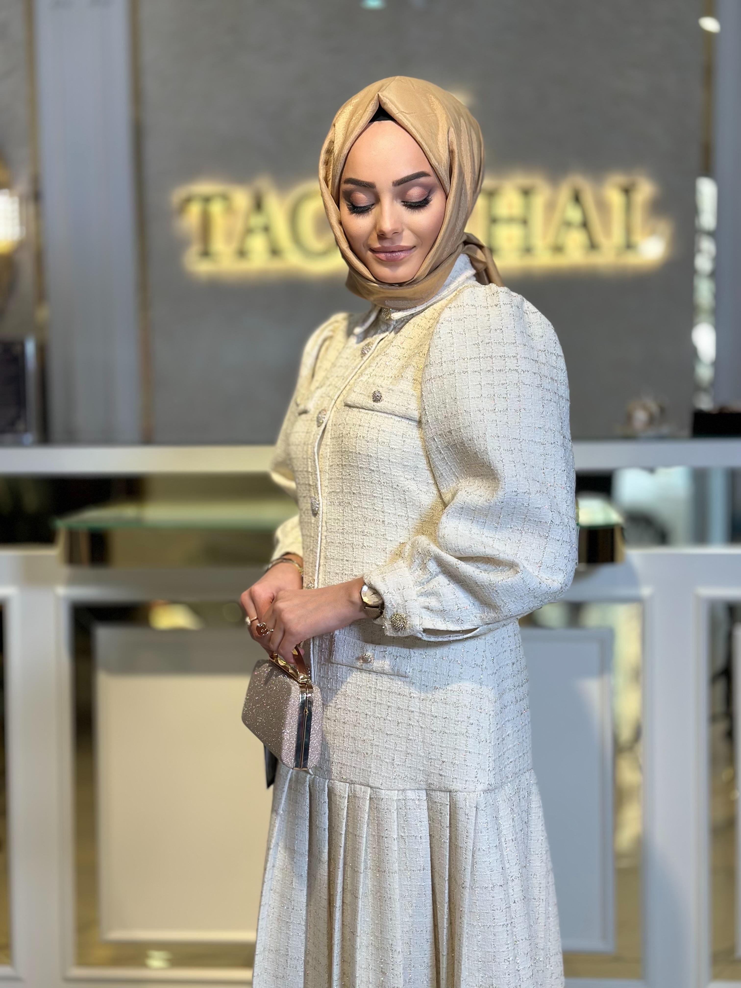 Piliseli Tüvit Elbise-Tac 55062