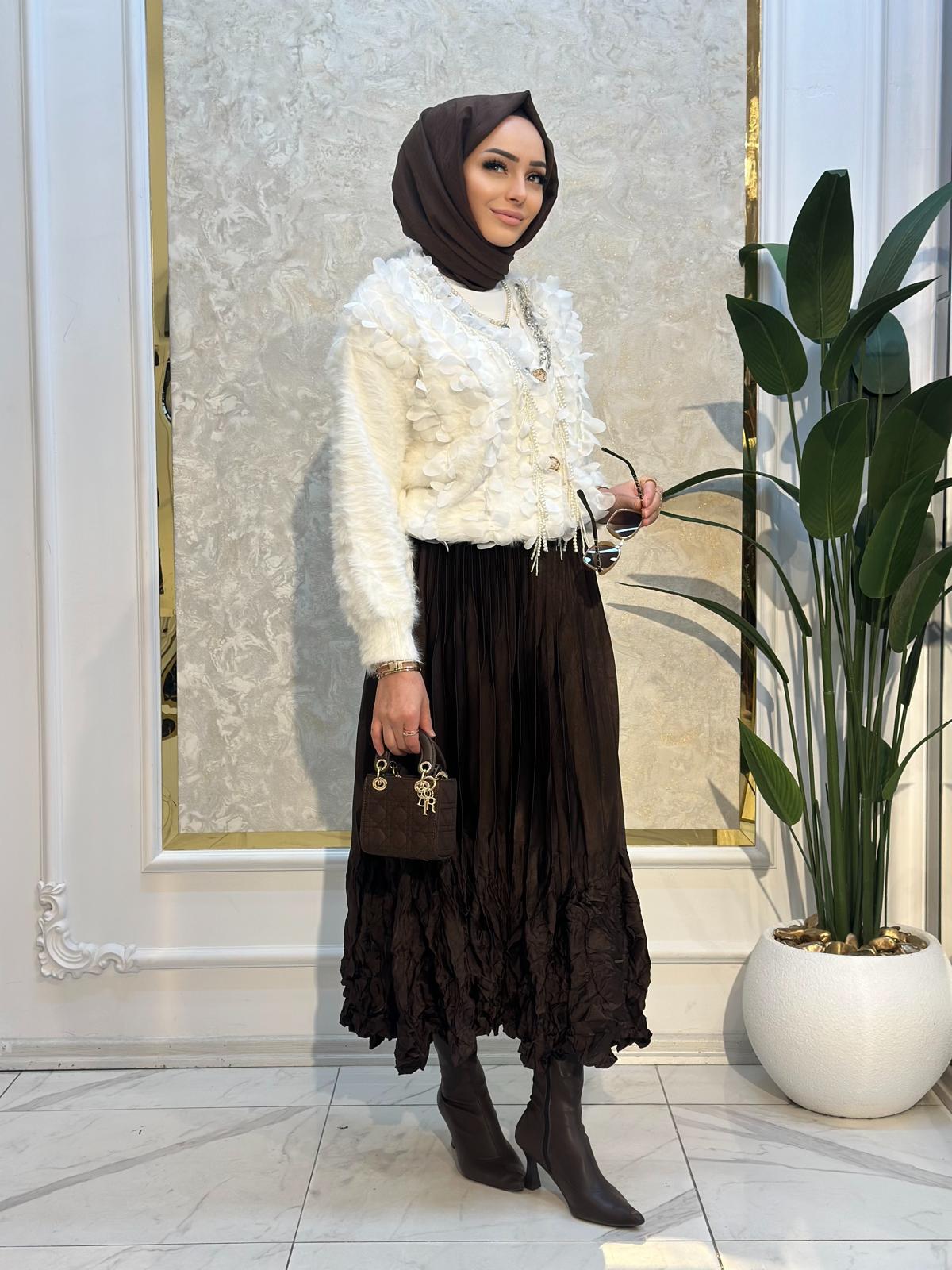 İncili Kısa İthal Hırka-Tac 52943