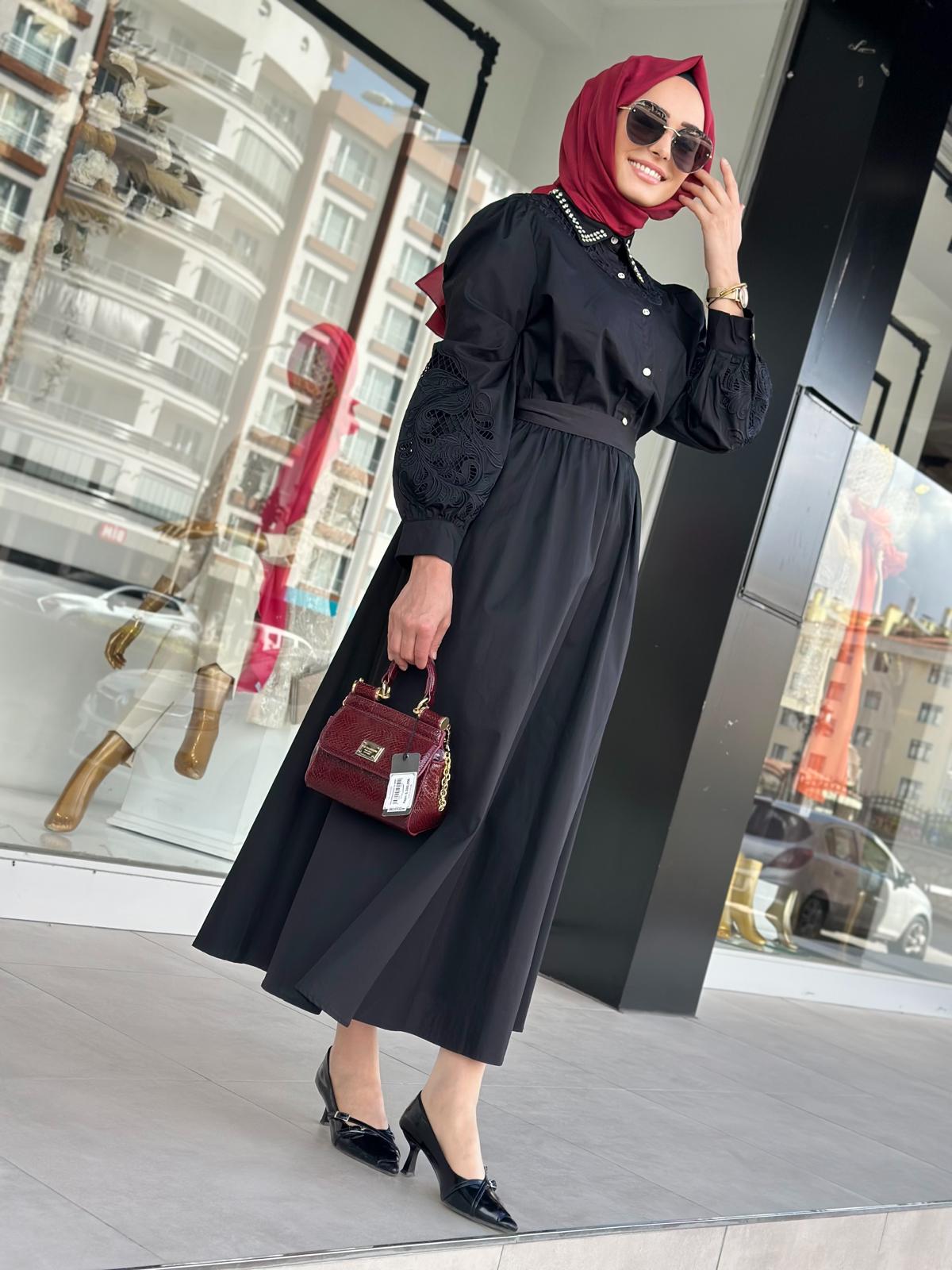 Lioara Güpürlü Elbise-Tac 5007