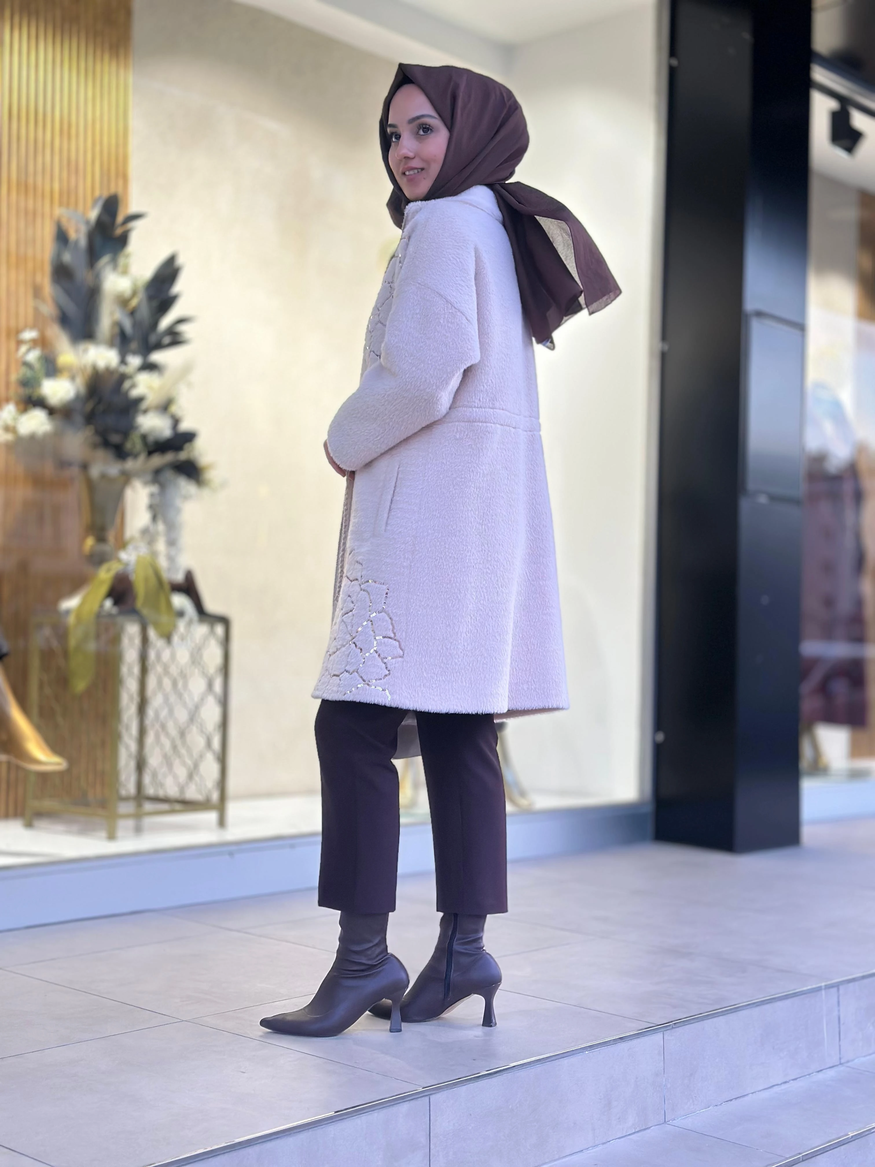 Angora Nakışlı Kürk-Tac 7067