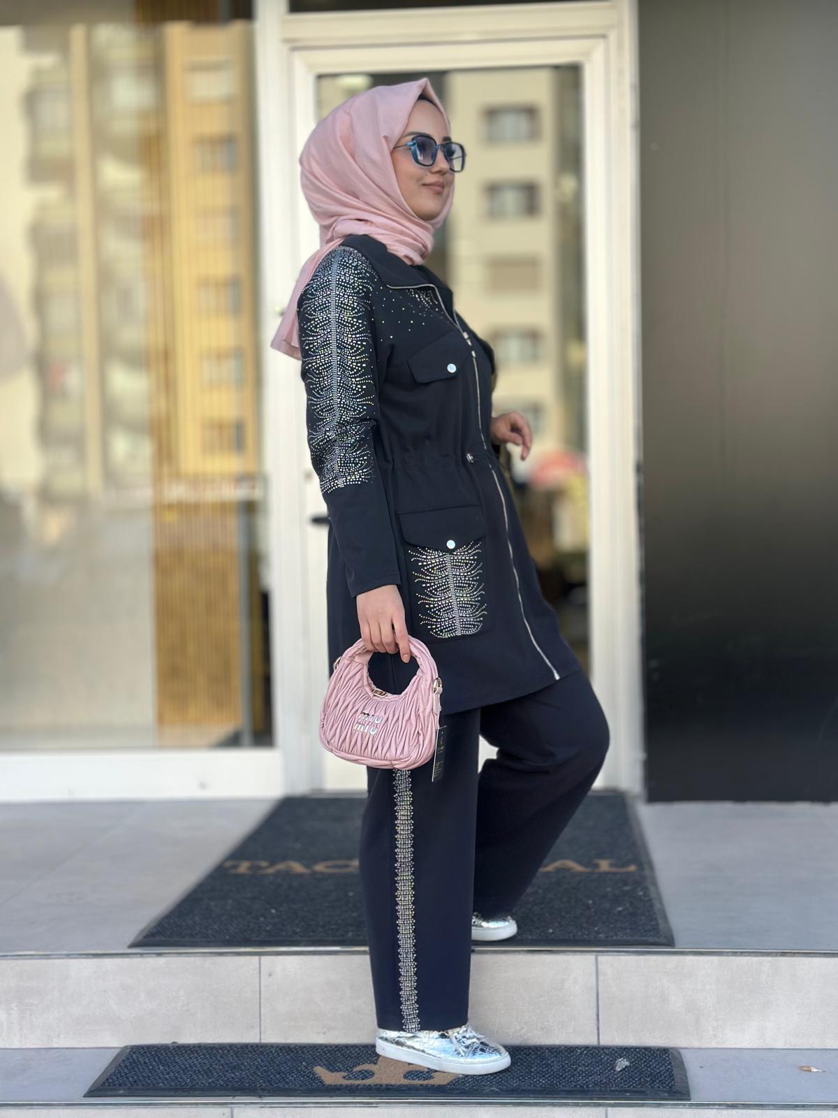 İkili Taşlı Takım-Tac 8863