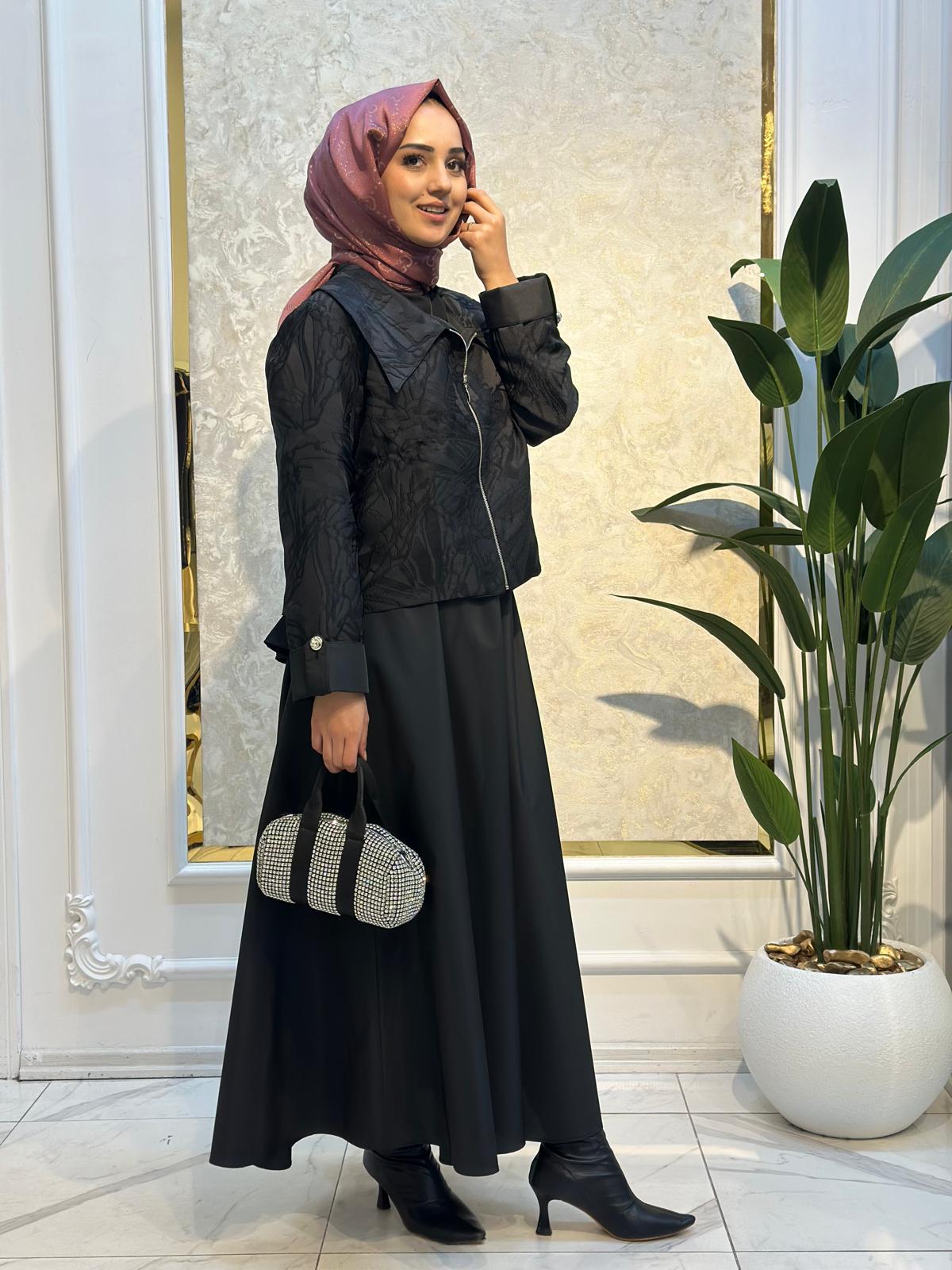 Fermuarlı Jakar Takım-Tac 7958