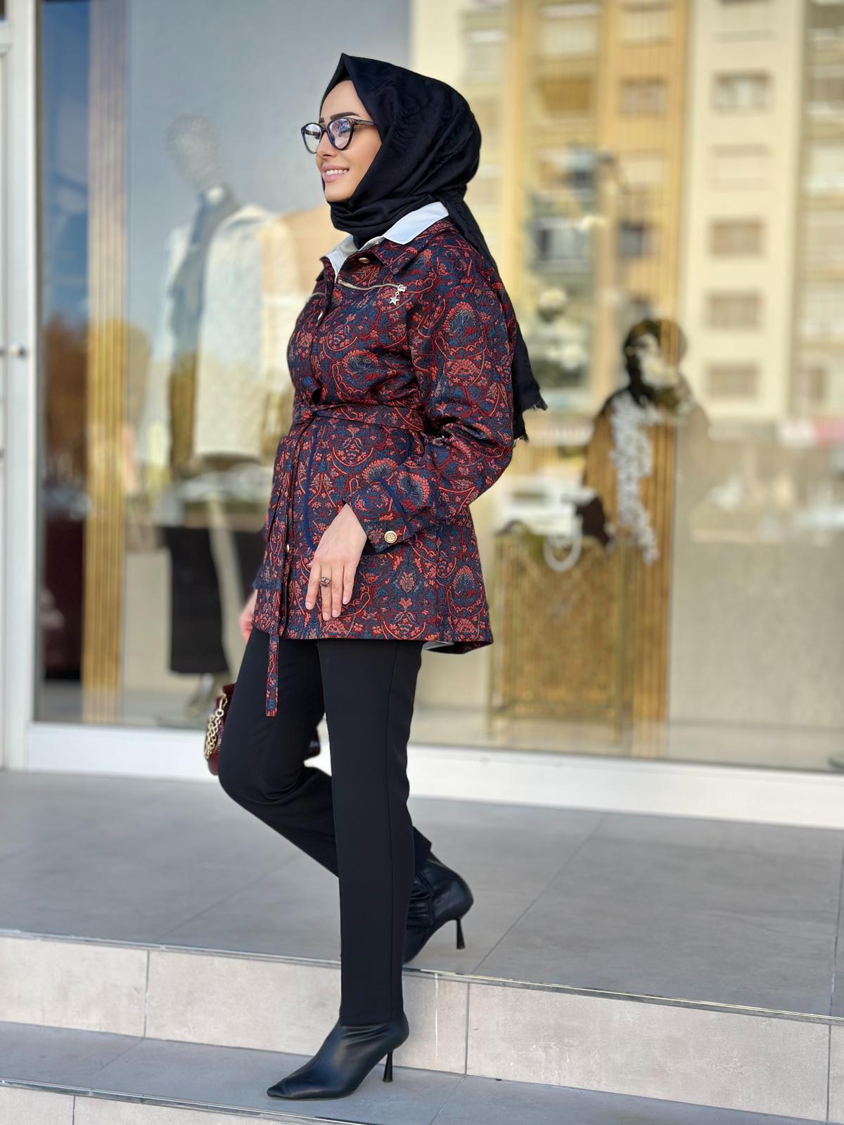 Etnik Desen Ceket-Tac 10835