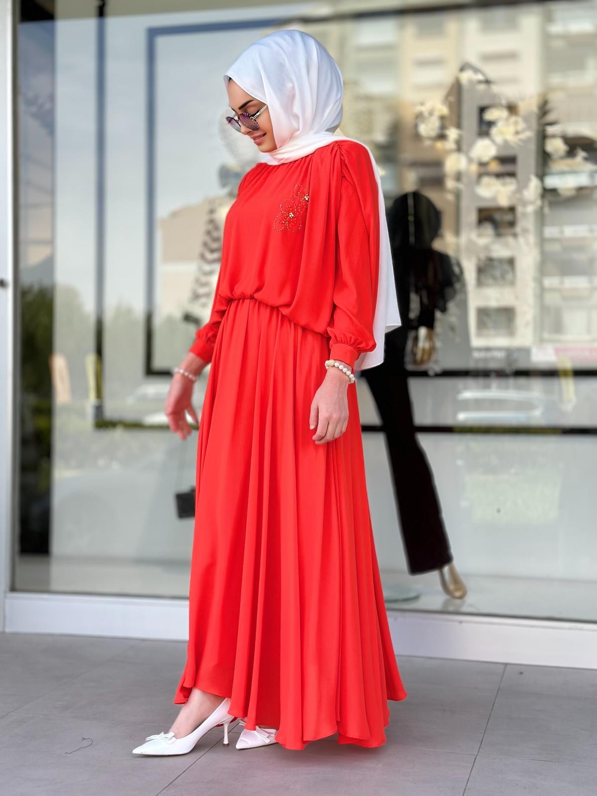 Şifon Bluz Takım-Tac 79038