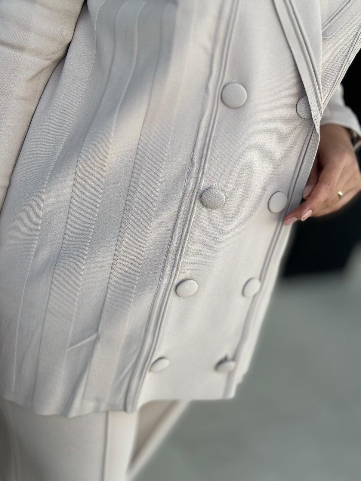 Kruvaze Düğmeli Pant. Takım-Tac21694