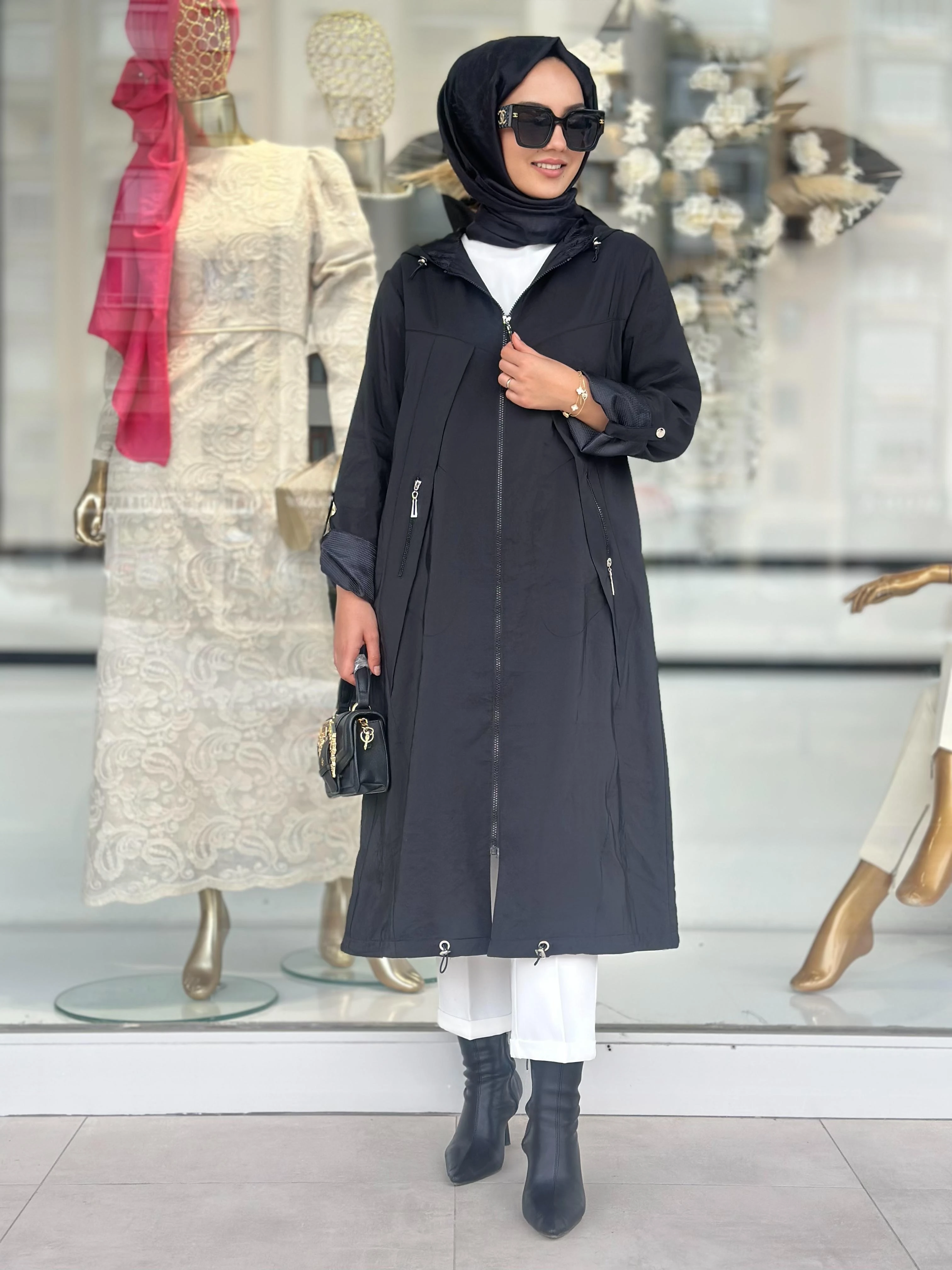 Jakar Astarlı Kap-Tac 7042 - SİYAH