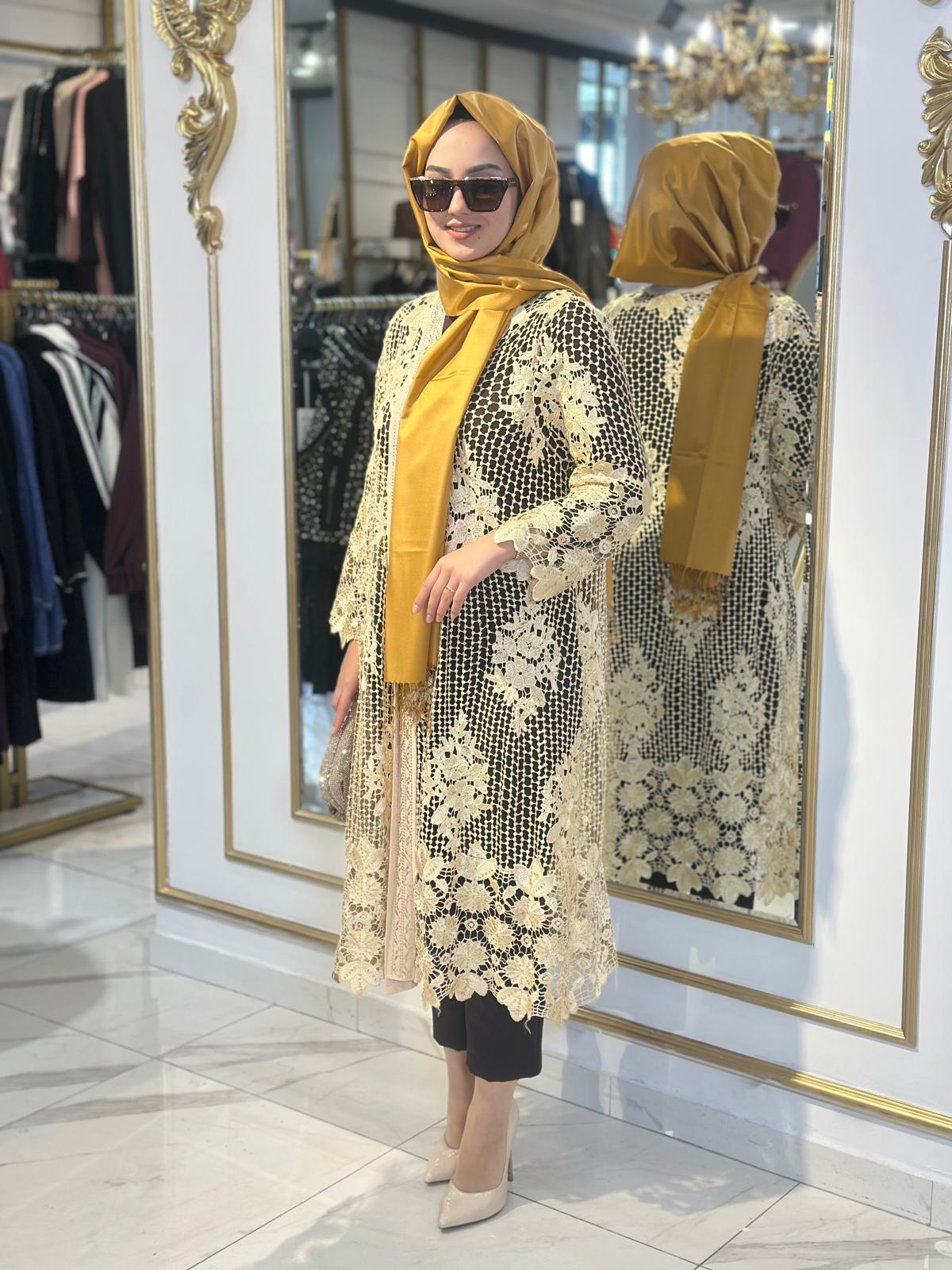 İthal File Ceket-Tac 23695 - GOLD