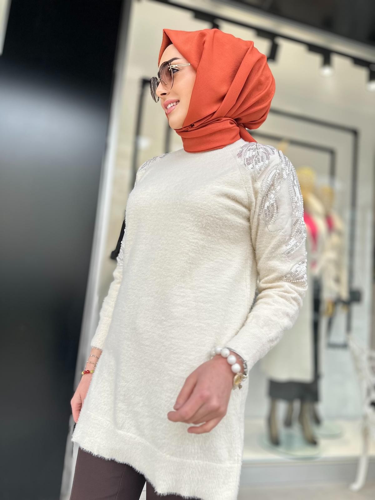 Angora Omuz Det.Tunik-Tac 140300
