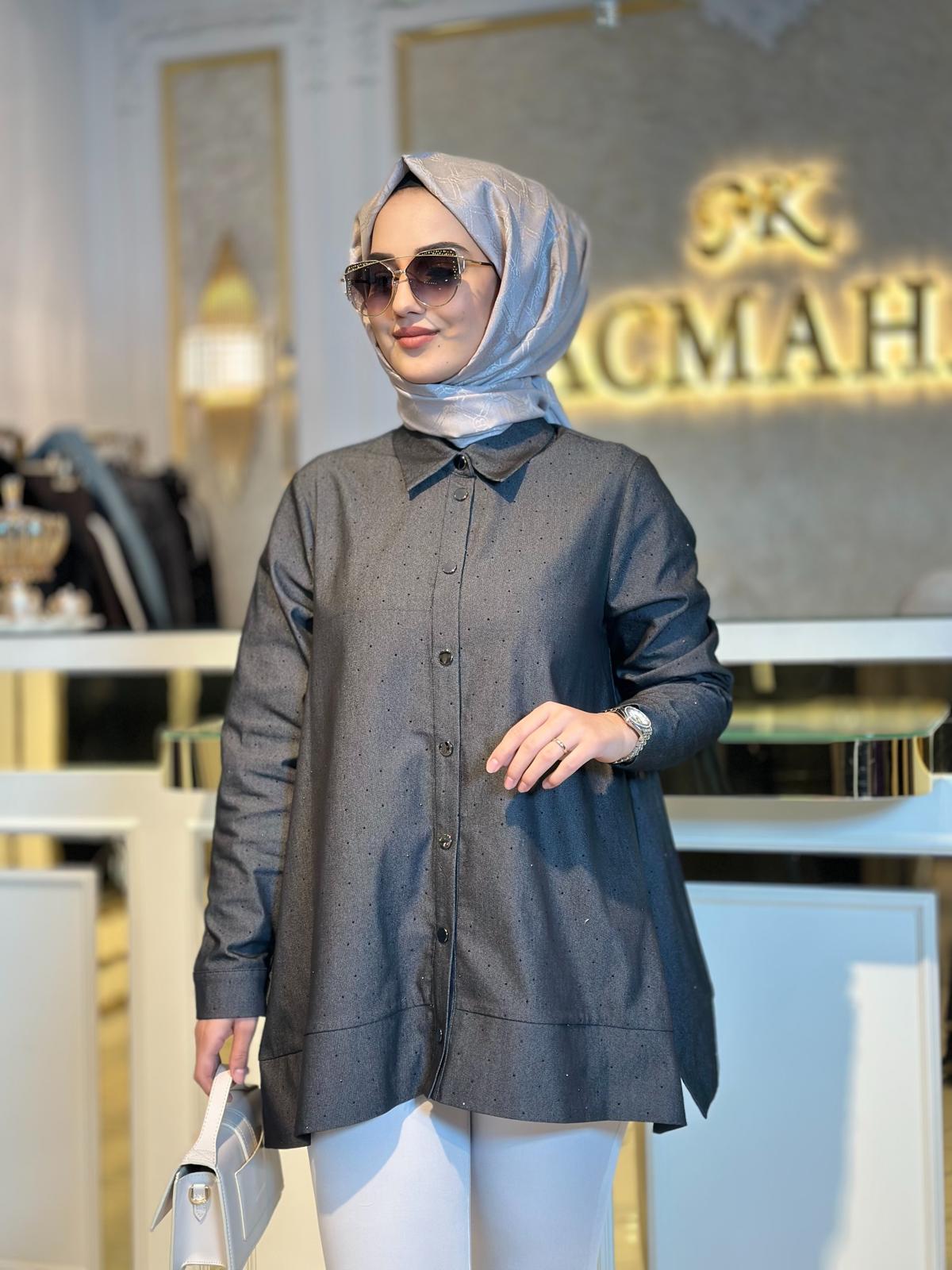 Nuss Gömlek-Tac 3007 - SİYAH