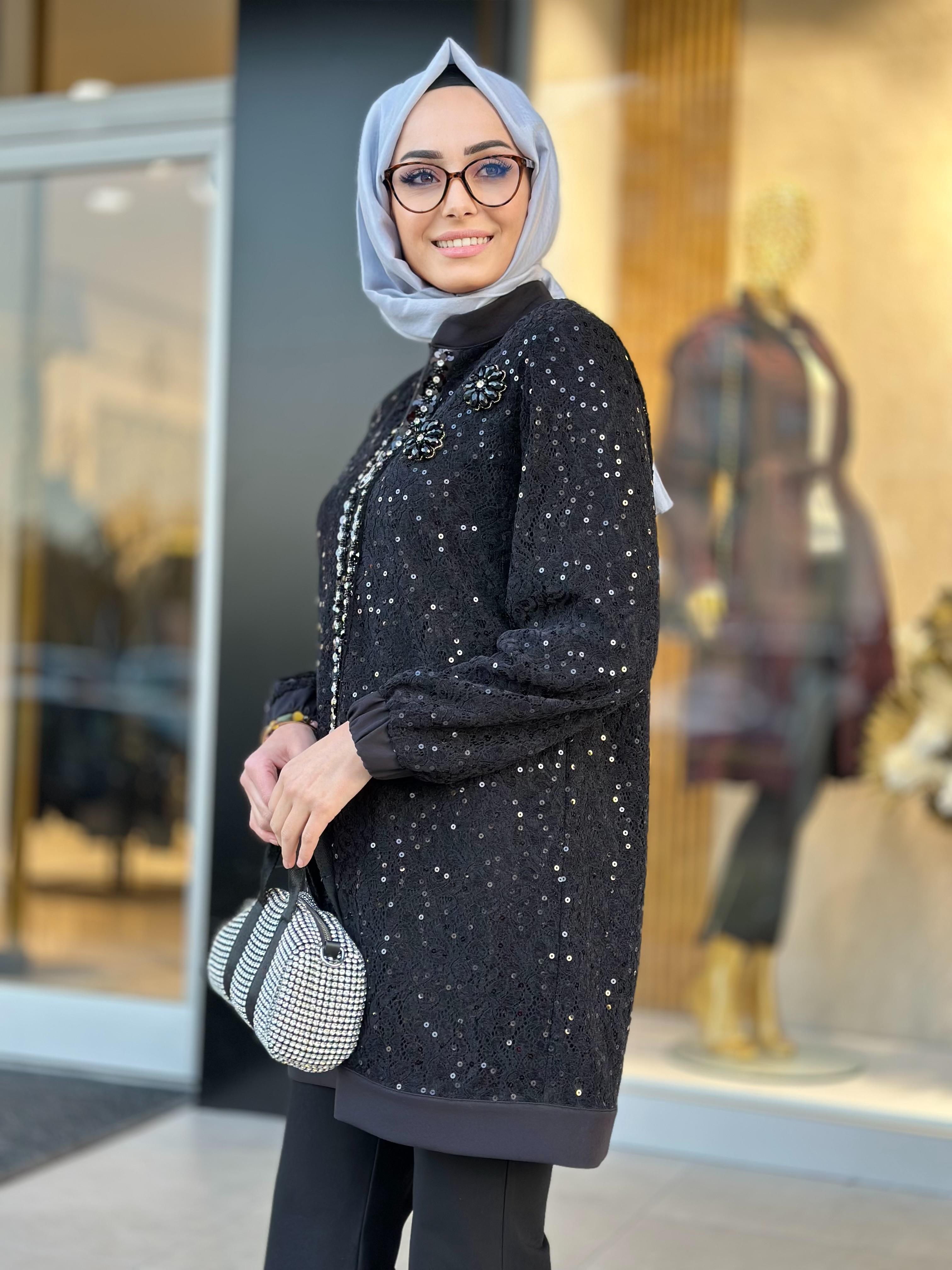 Pulpayetli Güpür Kap-Tac 4207