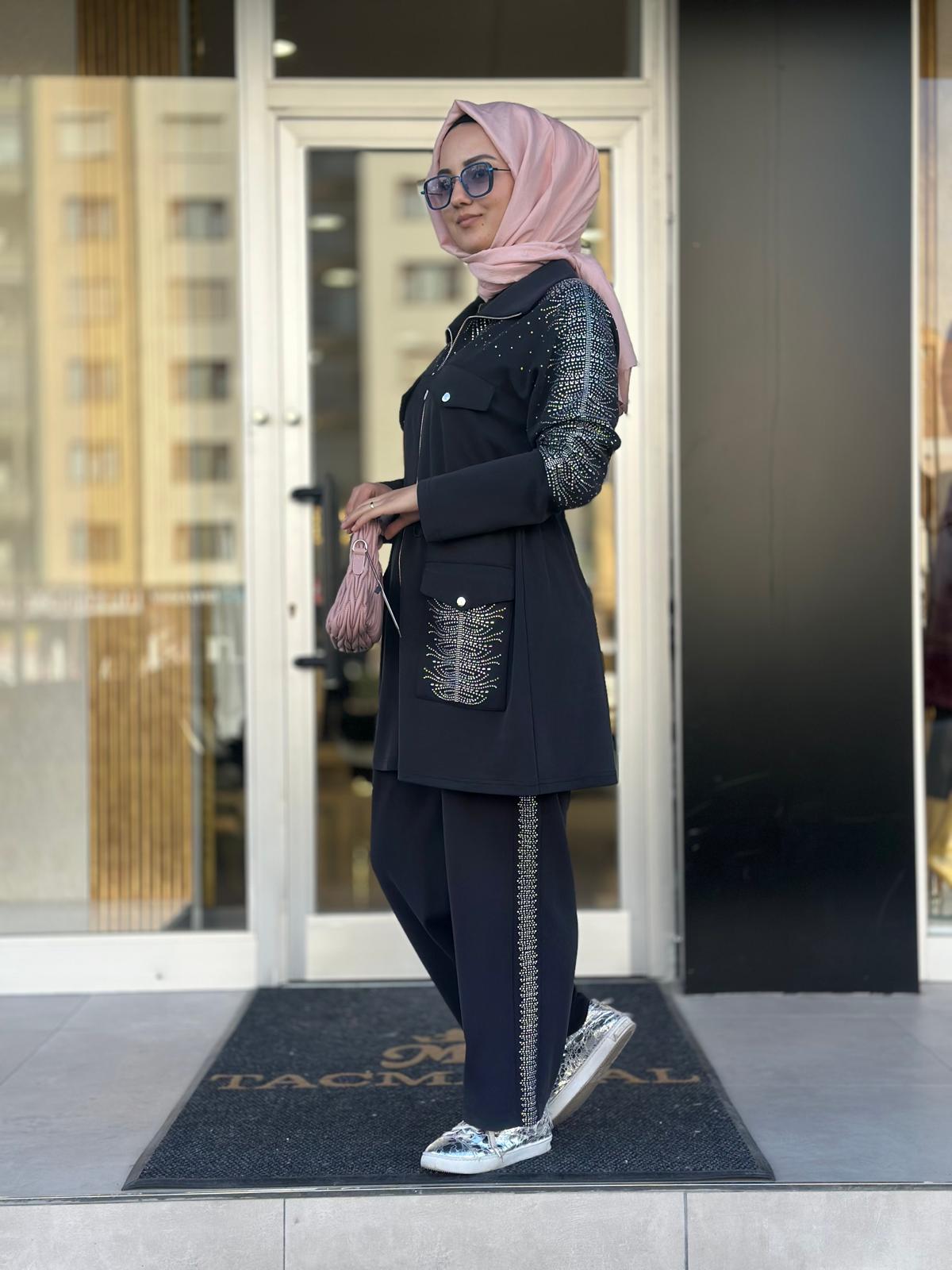 İkili Taşlı Takım-Tac 8863