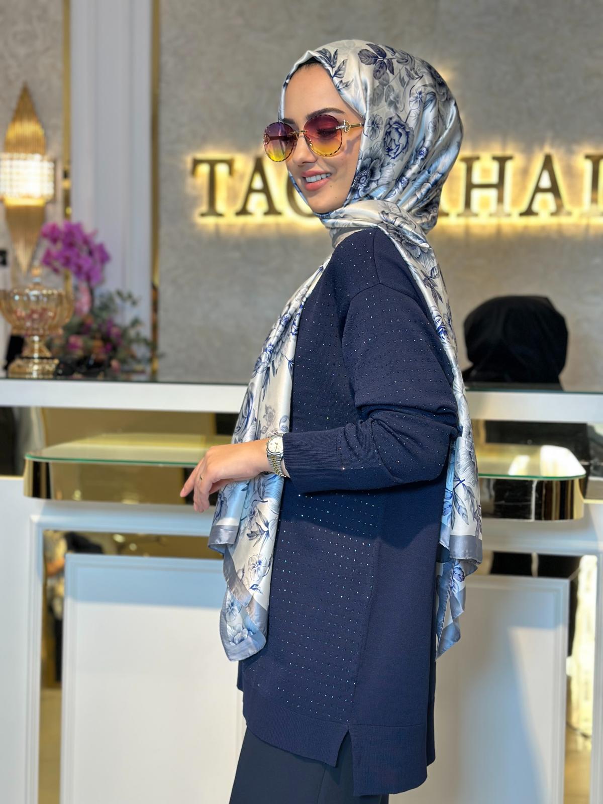 Taş Baskılı Rayon Tunik-Tac 21717