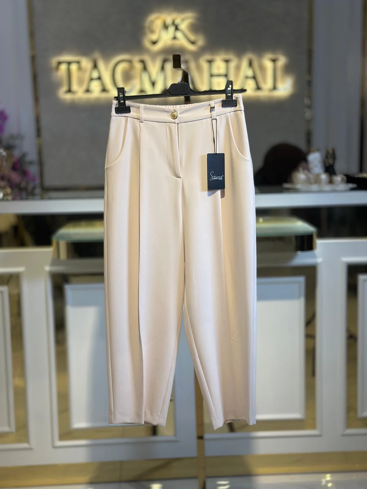 Roma Arkası Lastikli Pileli Pant-Tac 5567