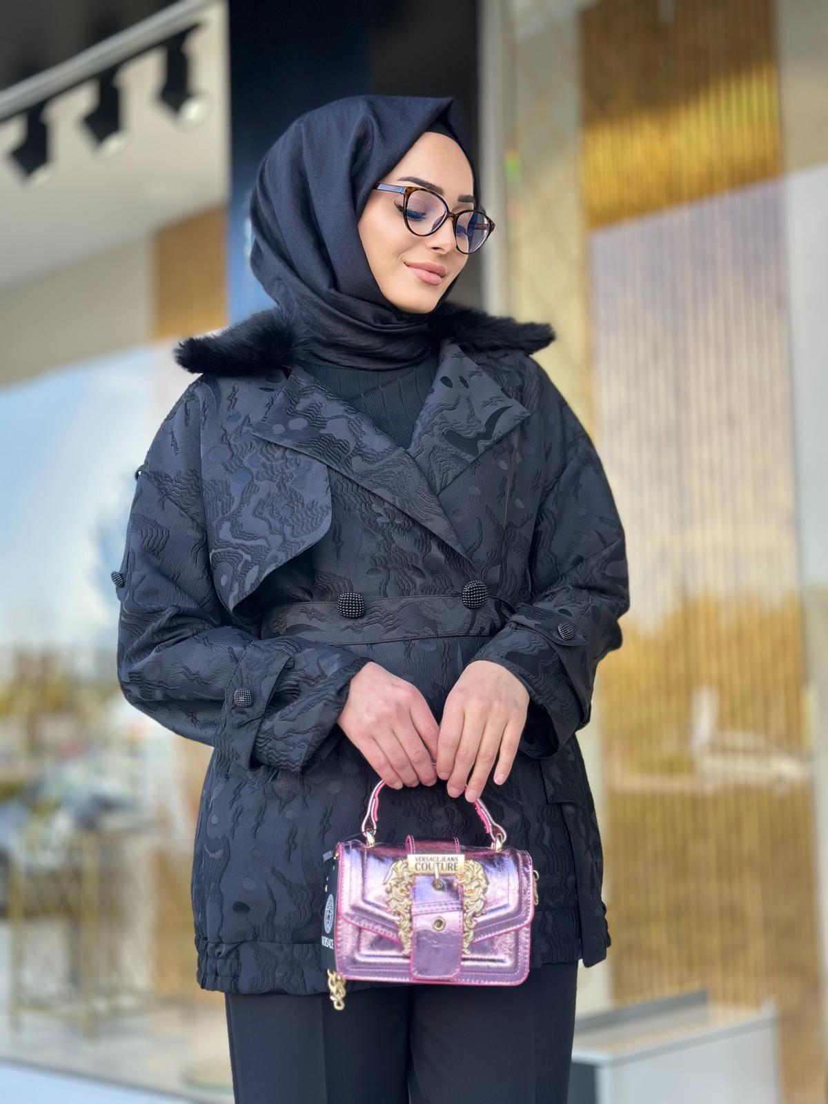 Yakası Kürklü Jakar Kap-Tac 7964