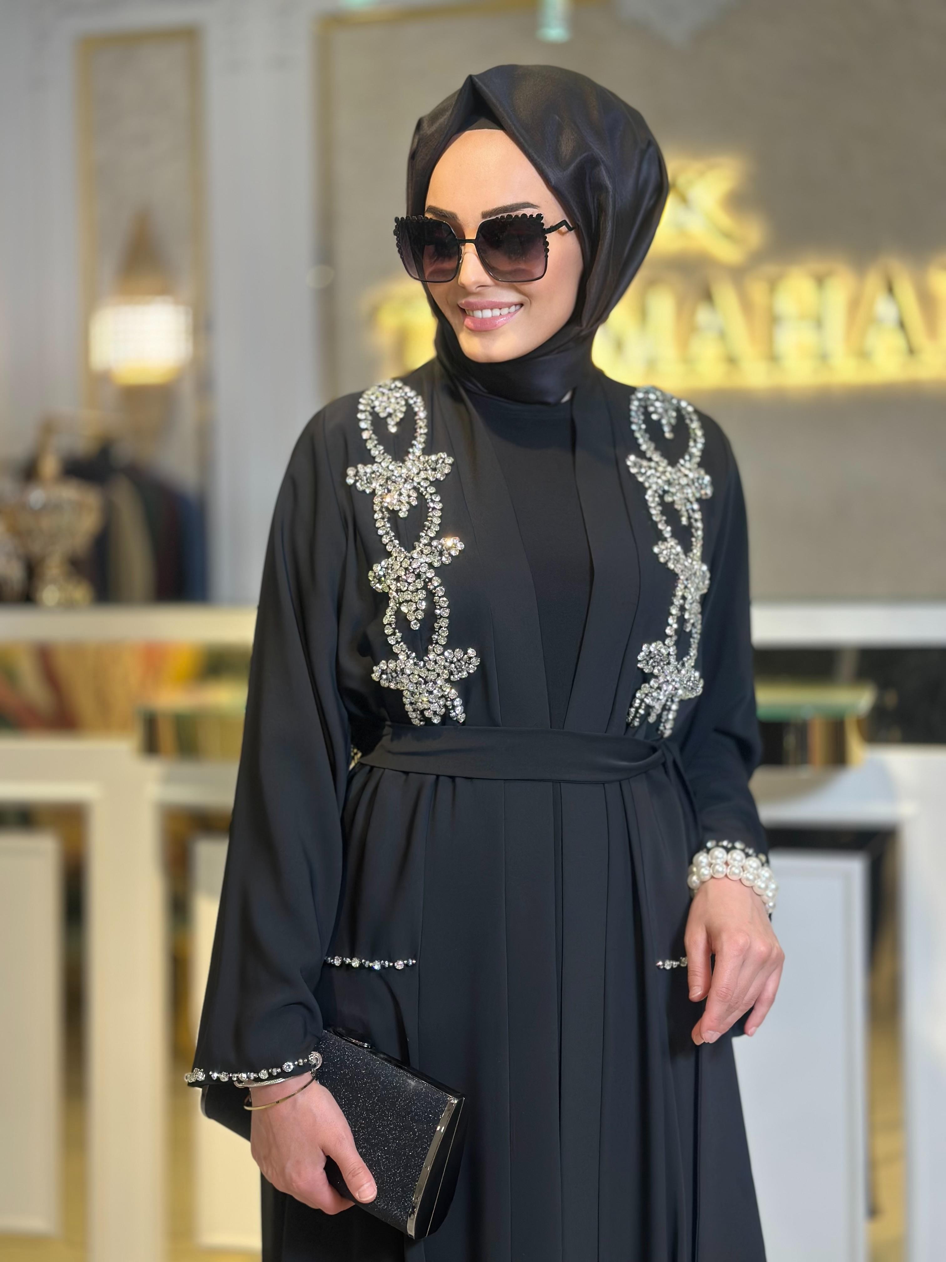 Omuz Boncuk İşleme Det. Abaya-Tac 6232