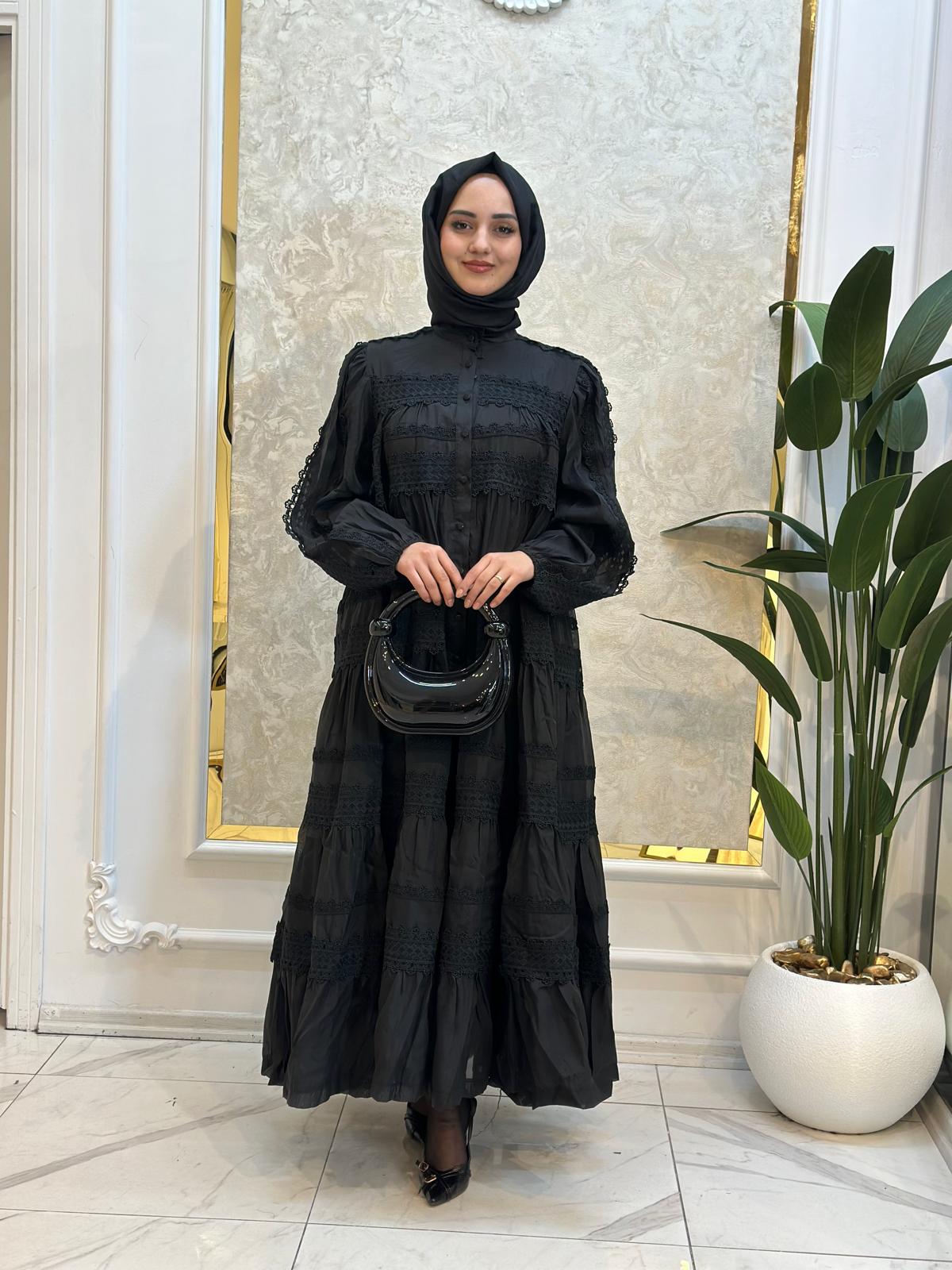 İthal Güpür Elbise-Tac 95324