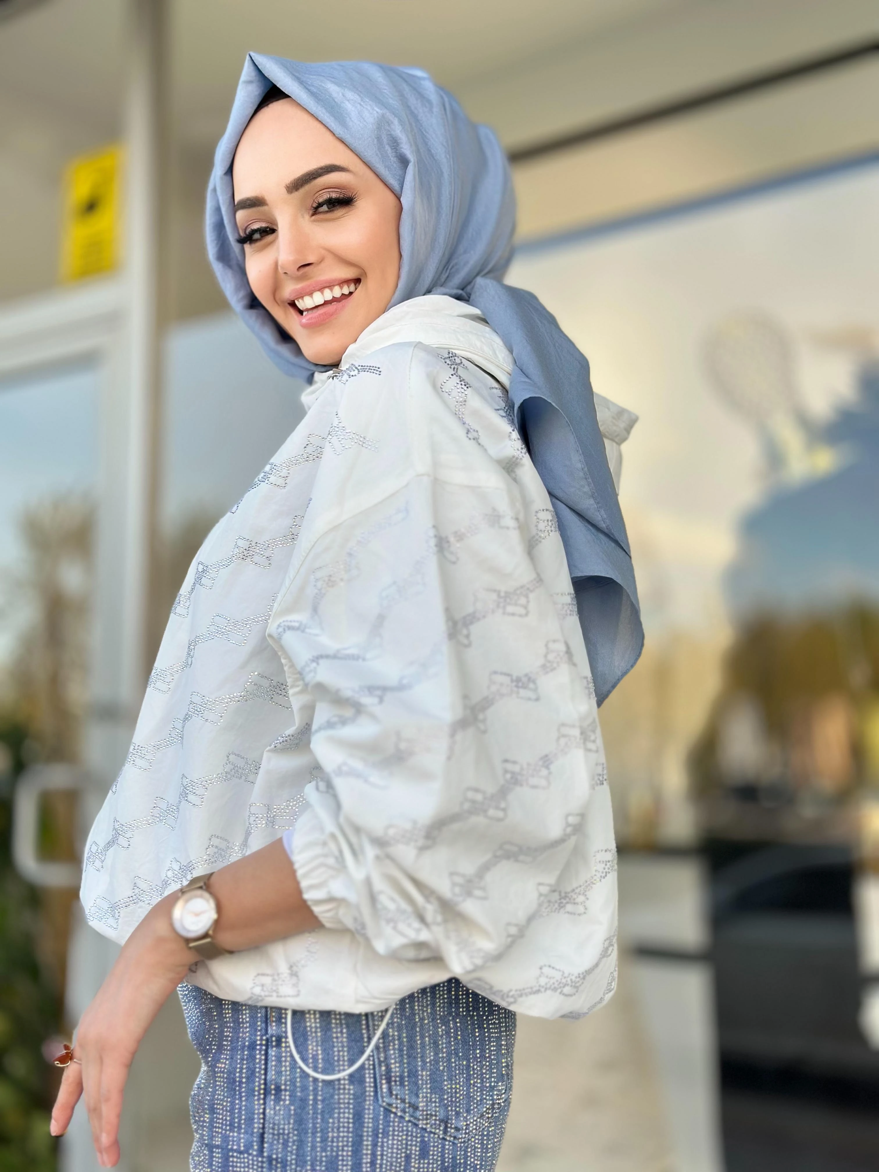 İthal Taşlı Trenç-Tac 87964