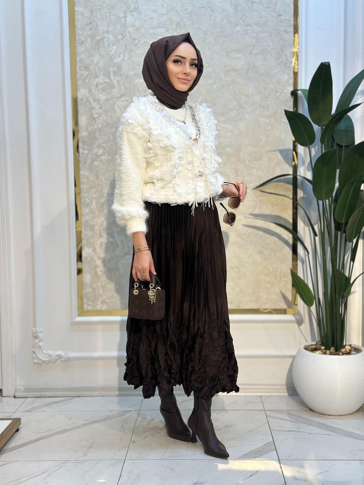 İncili Kısa İthal Hırka-Tac 52943